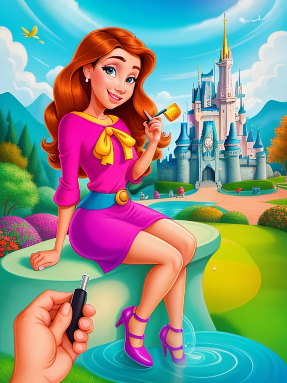 Transforme uma foto em um desenho no estilo Disney/Pixar, capturing the magic and fun characteristic of these universes. A foto deve ser de uma pessoa ou grupo de pessoas em um momento especial ou feliz. Use digital drawing techniques to recreate the photo in a cartoon format, with soft strokes and vibrant colors. Pay attention to the details and facial features of the people in the photo, so that the design is faithful and recognizable. Ademais, adicionar elementos do mundo Disney/Pixar, como animais falantes, enchanted objects or magical landscapes, to create a unique and special touch. O resultado final deve ser um desenho transformado, that brings the essence of the original photo to life with the charm and magic of Disney style/Pixar.