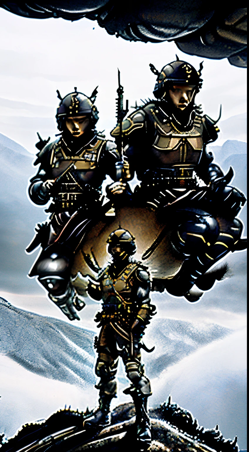 These soldiers are in uniform, Reflects order and discipline. Helmets and other equipment are also provided., vests, And suitable weapons. asian human