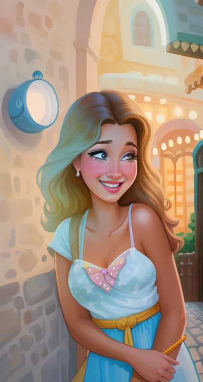 Transforme uma foto em um desenho no estilo Disney/Pixar, capturing the magic and fun characteristic of these universes. A foto deve ser de uma pessoa ou grupo de pessoas em um momento especial ou feliz. Use digital drawing techniques to recreate the photo in a cartoon format, with soft strokes and vibrant colors. Pay attention to the details and facial features of the people in the photo, so that the design is faithful and recognizable. Ademais, adicione elementos do mundo Disney/Pixar, como animais falantes, enchanted objects or magical landscapes, to create a unique and special touch. O resultado final deve ser um desenho transformado, that brings the essence of the original photo to life with the charm and magic of Disney style/Pixar.