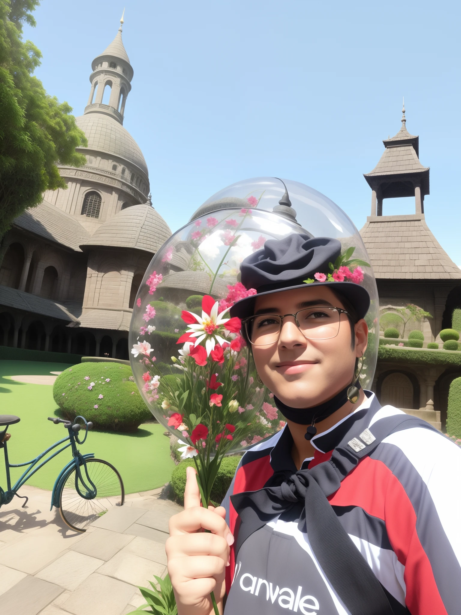 Background Story, fantasia, Fantastic, fantasia, jardim de flores, Dome, Don't draw people