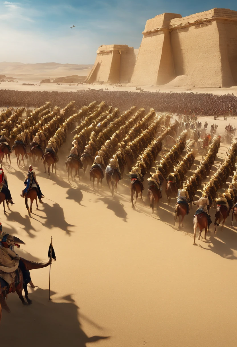 Pharaoh&#39;troop、A large army is approaching、On the beach