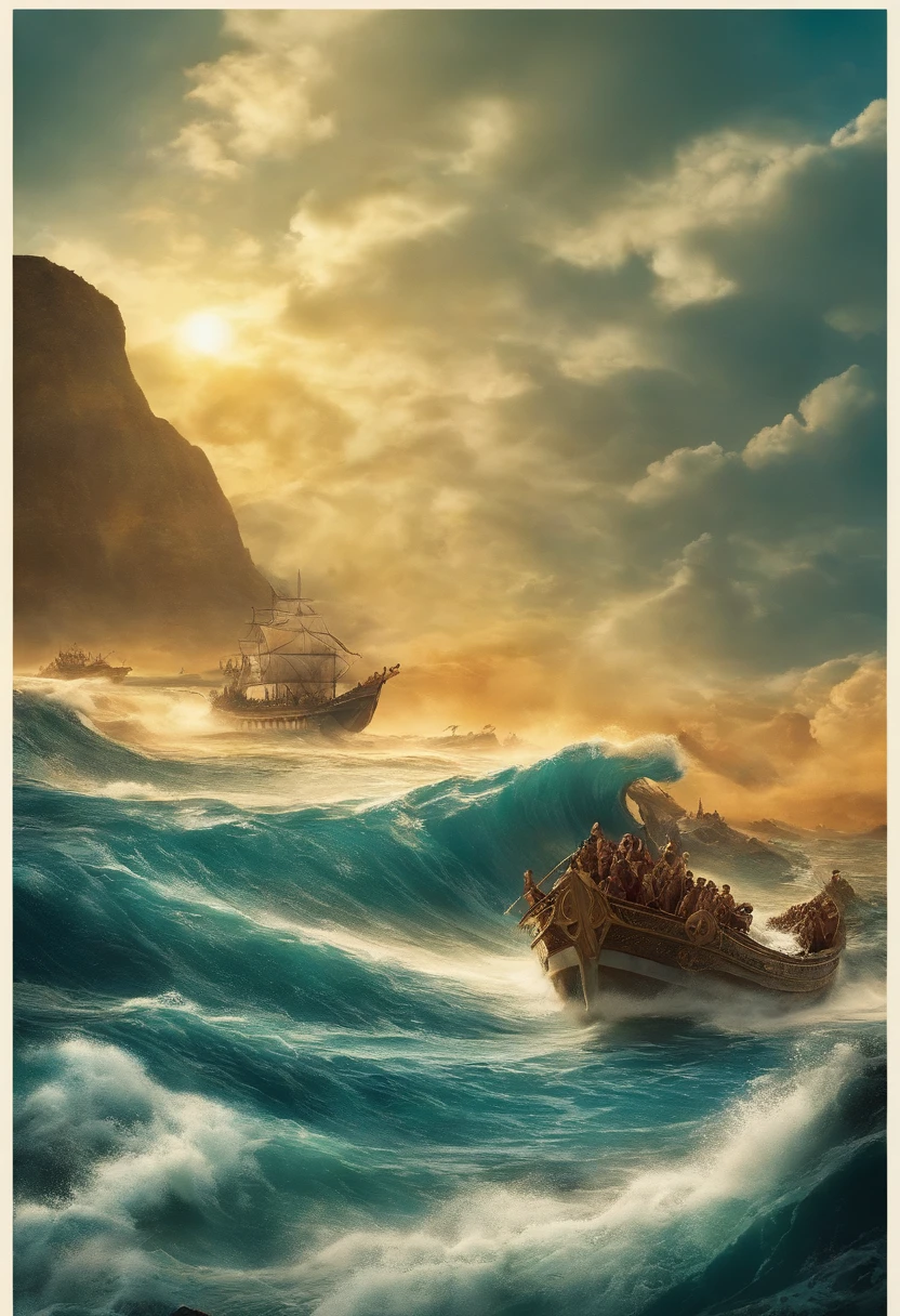 Swallowed by a tsunami、Pharaoh'troop、Equestrian Team、tanks 、A large army is approaching、On the beach、Pharaoh can't escape from the tsunami、Pharaoh is swallowed by tsunami、A large army is swallowed by the tsunami