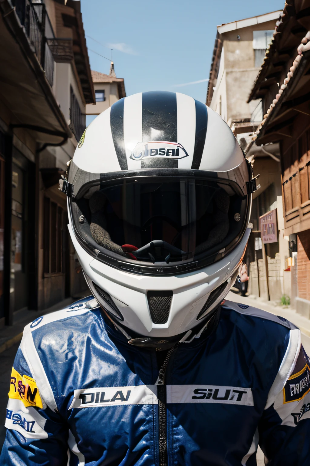 CAPACETE DE CORRIDA REALISTA FRENTE