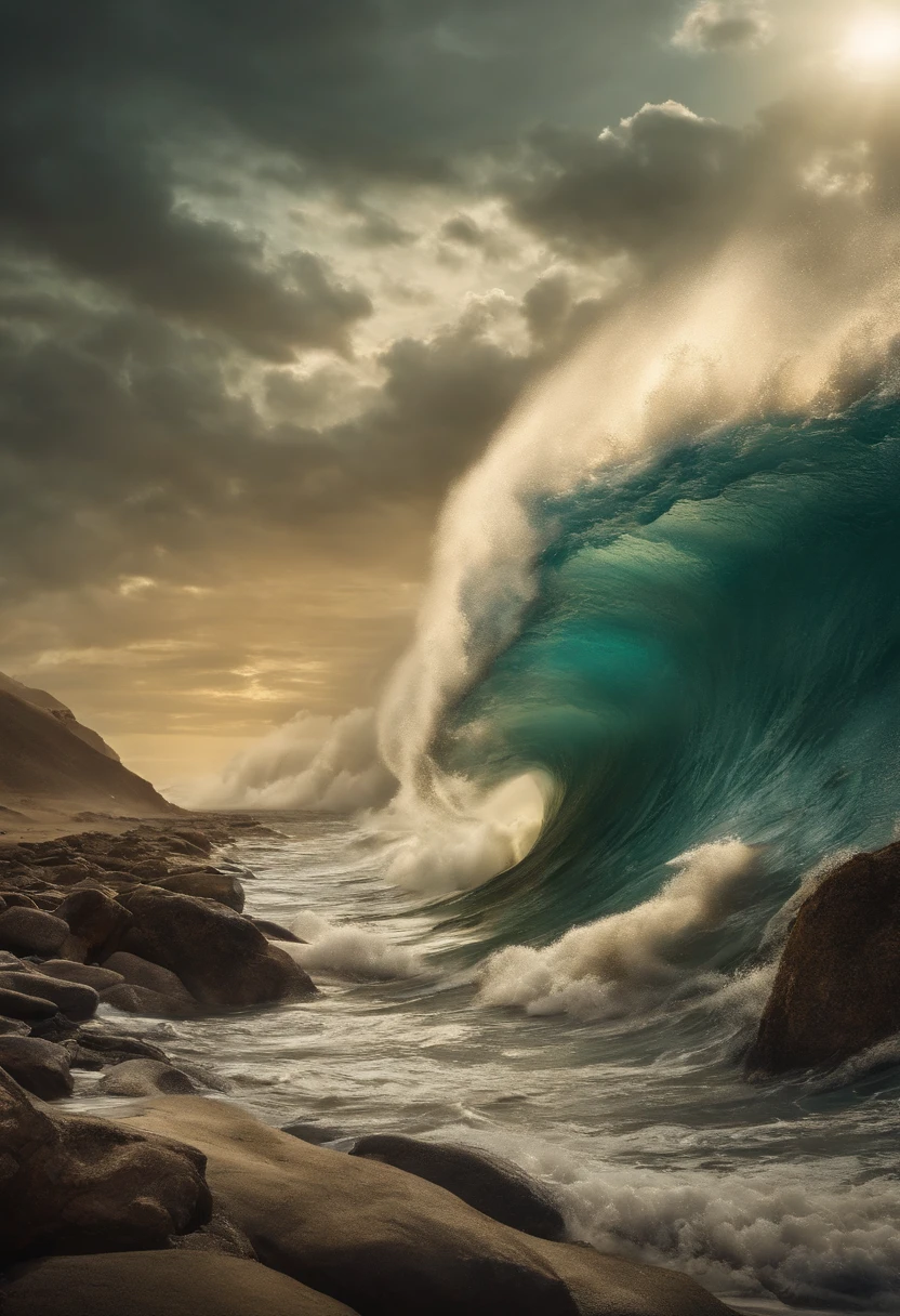 Swallowed by tsunamis left and right、Pharaoh's army、caught in a tsunami、Pharaoh's army annihilated