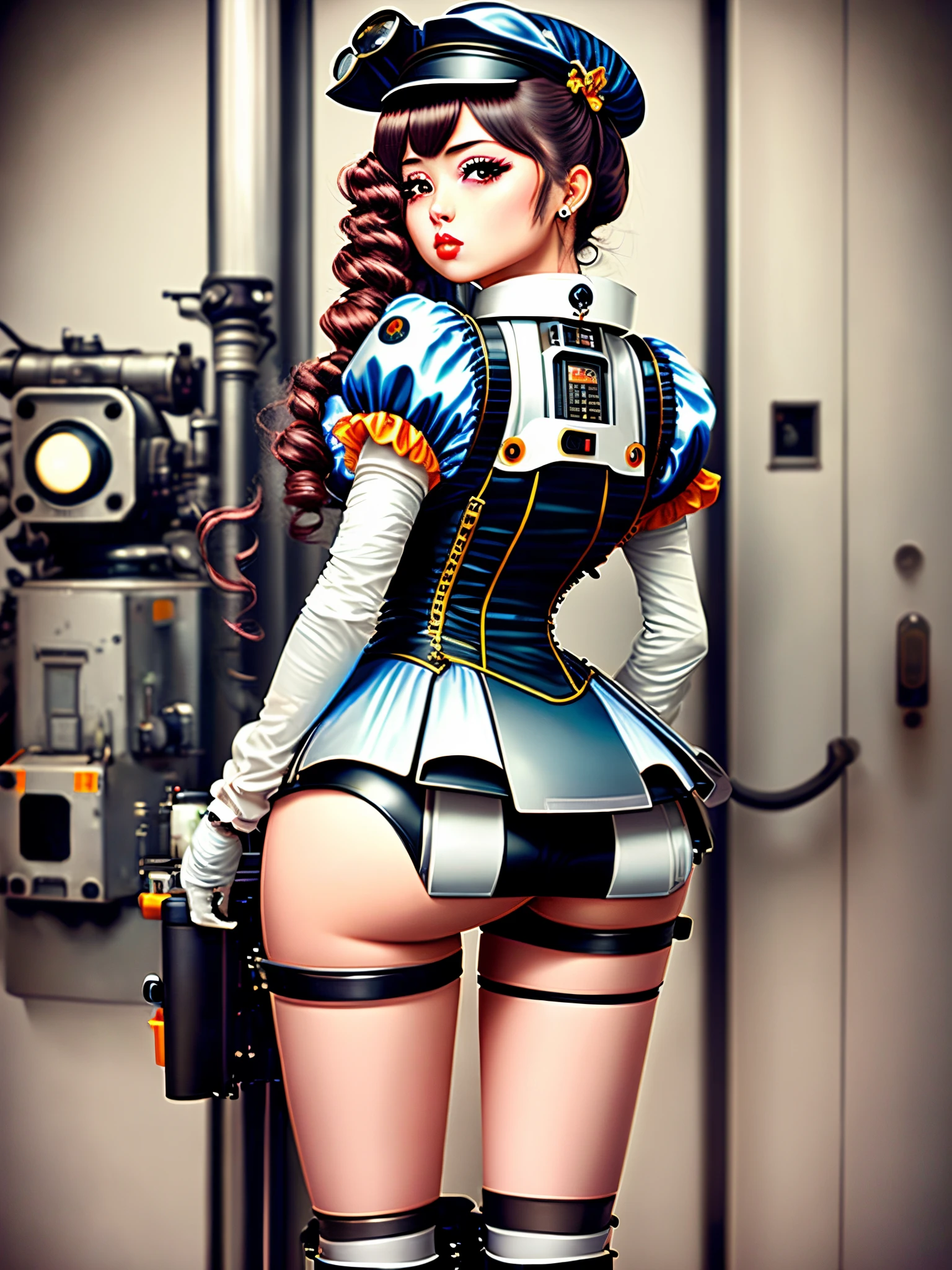 Mechanical maid,Pout your ass,nakeness,Full of shyness