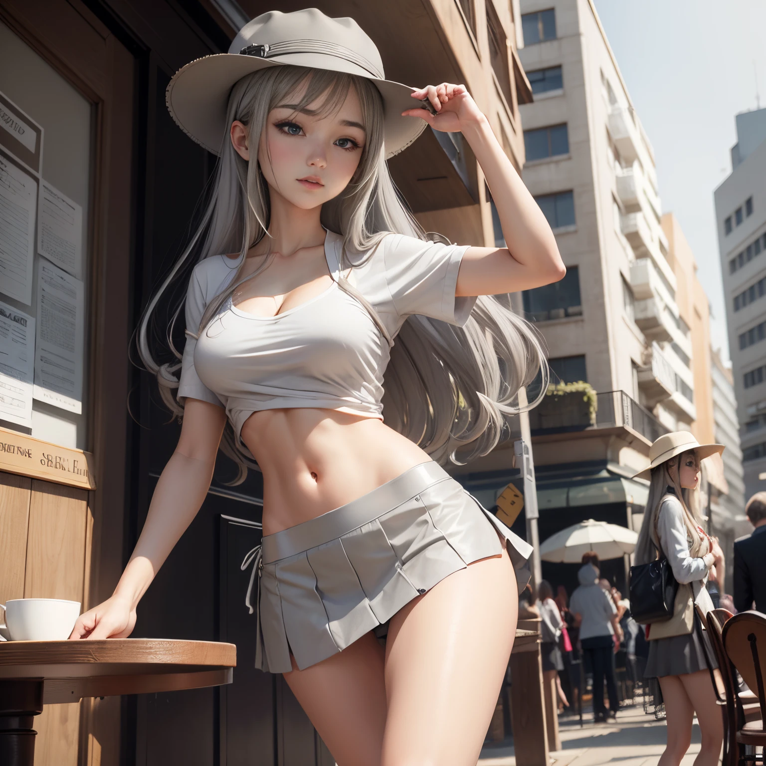 Top image quality、NSFW、mesugaki、Station benches、Operating a smartphone、Reveal madness、Foreign Object Insertion、looking distantly、 modeled、zori、The morning sun shines in the light、fullnude、barechested、passive、heavy wind、barechested、14years、fullnude、Two、Holding hands and hands、Luxurious hair ornament with feathers、2.5th Dimension Girl、8Head and body、A slender、Little Devil's Expression、Very skinny、Luxury、skinny、Ribs、A-cup breasts、discreet breasts、Smaller chest、beauty legs、Constricted waist、dented belly、Beautiful silver hair、collage、Toe to toe,Knitted sandals、Open legs