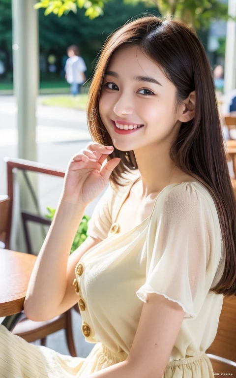 Everything modern:3.66, Cute Japanese Women Photos, smile, 20-year-old, Straight Long Hair:2.55, (photo Realistic:1.4), (hyper Realistic:1.4), (Realistic:1.3), (Smoother lighting:1.05), (Improving the quality of cinema lighting:0.9), 32K, 1 girl,20-year-oldの女の子, Realistic lighting, Backlight, The light shines on your face, Ray Tracing, (Bright light:1.2), (Improvement of quality:1.4), (Highest quality Realistic textured skin:1.4), fine grain, Detailed face,(smile:1.0), (Emphasis on face close-up:1.3), (Enhances the beauty of skin texture:1.1),((Extremely precise and accurate anatomy:1.0)), (Enhances the beauty of skin texture:1.1), Clean and glowing skin, mesh, thin:1.2, (Realistic:1.3), Realisticなライティング, (Smoother lighting:1.05), 32K, One Japanese woman, fine grain, Detailed face, (Film Grain:1.1),(Accentuates body lines:1.1), High resolution, Natural look, Kind eyes, Improves hair quality, Delicate light and shadow, Transparent muscles, Graceful pose, Beautiful Eyes, Sharp details, Soft light reflection, Beautiful contours, Delicate skin tone, Fine hair texture,Cute Japanese Women Photos,