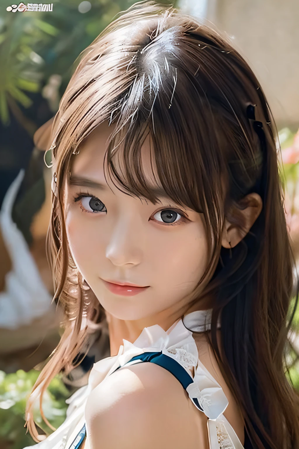 Focus on people。Create and express the best shining composition of the person in a realistic way。((masterpiece))、(((top-quality)))、((ultra-detailliert))、(A hyper-realistic)、(highly detailed CGillustration)、(extremely delicate and beautiful)、Girl a masterpiece、top-quality、Realistic skin feeling、Realistic fabric、We will introduce a realist illustration focusing on the center front of girls with realistic and ultra-detailed eyes.。This is the absolute rule, and the following sentence expresses the image quality。 The greatest painter in human history meets an unparalleled beauty、It is the greatest masterpiece in the history of the Inuiku Ichigo, which depicts the most beautiful figure of a lifetime.。 Create stunning anime artwork that is currently trending on seaStation、Introducing exquisite beauty and seductive aesthetics。