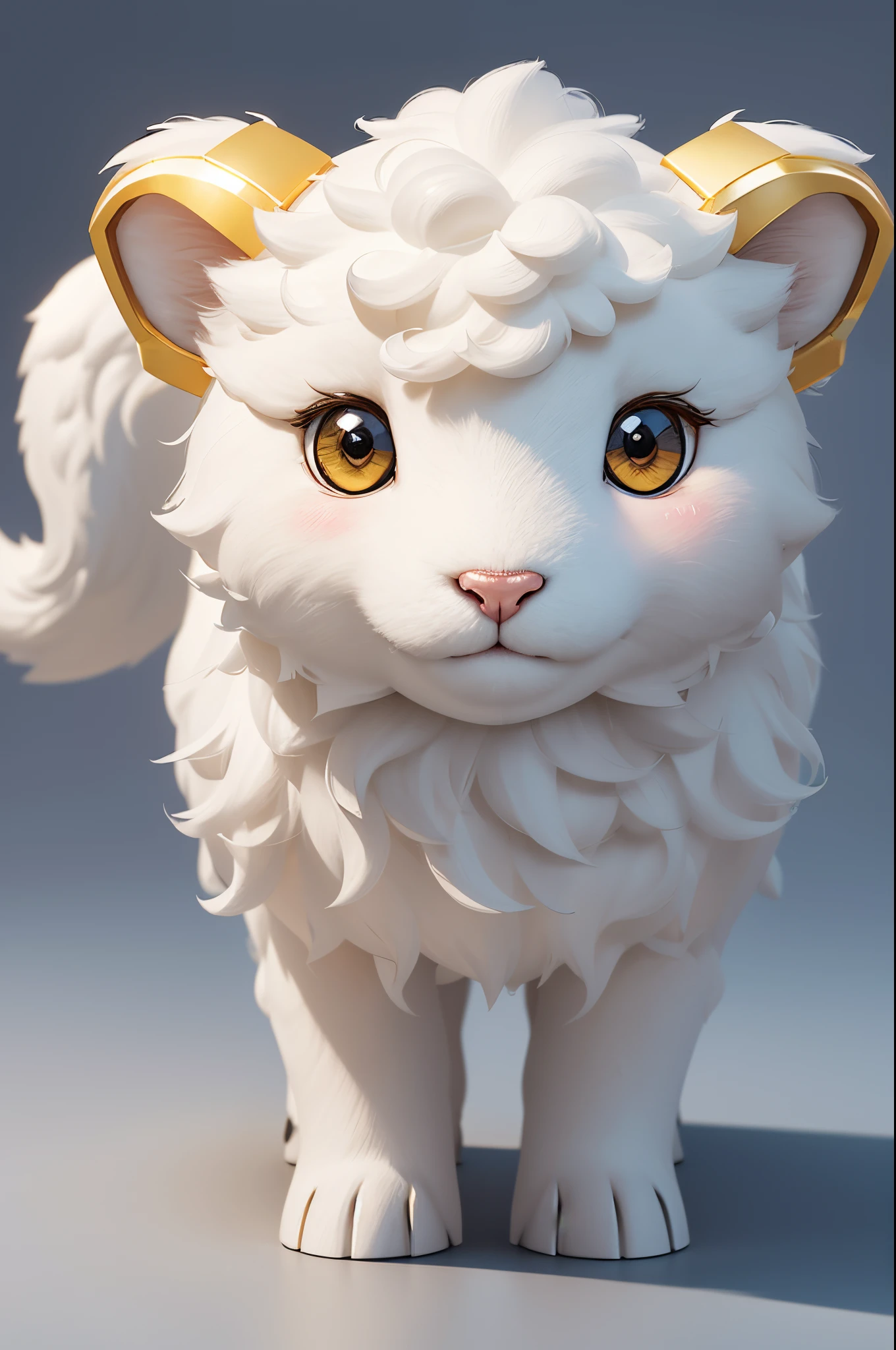 8K,Cute little surreal pure white sheep with golden eyes wearing a gi、Chibi、Adorable and fluffy、Bipedal,Logo Design、comic strip、cinematic lighting effect、A charming、3D Vector Art、Cute and quirky、Fantasyart、bokeh dof、handdraw、digitial painting、Soft lighting、Isometric style、4K resolution、photo realistic render、Highly detailed clean、Vector image、A photorealistic masterpiece、professional photograpy、Simple space background、Flat white background、 isometry、vivid vector