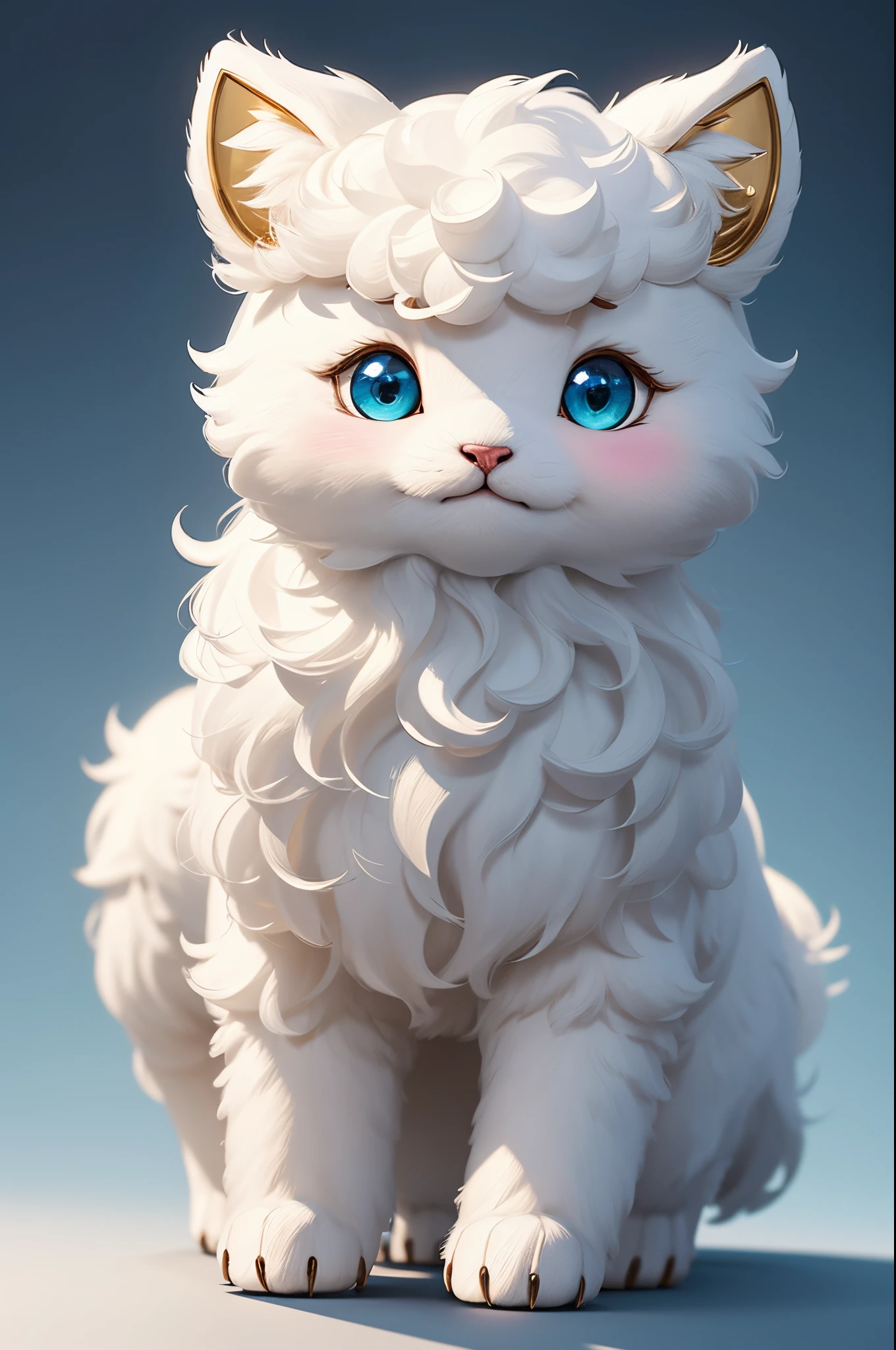 8K,Cute little surreal pure white sheep with golden eyes wearing a gi、Chibi、Adorable and fluffy、Bipedal,Logo Design、comic strip、cinematic lighting effect、A charming、3D Vector Art、Cute and quirky、Fantasyart、bokeh dof、handdraw、digitial painting、Soft lighting、Isometric style、4K resolution、photo realistic render、Highly detailed clean、Vector image、A photorealistic masterpiece、professional photograpy、Simple space background、Flat white background、 isometry、vivid vector