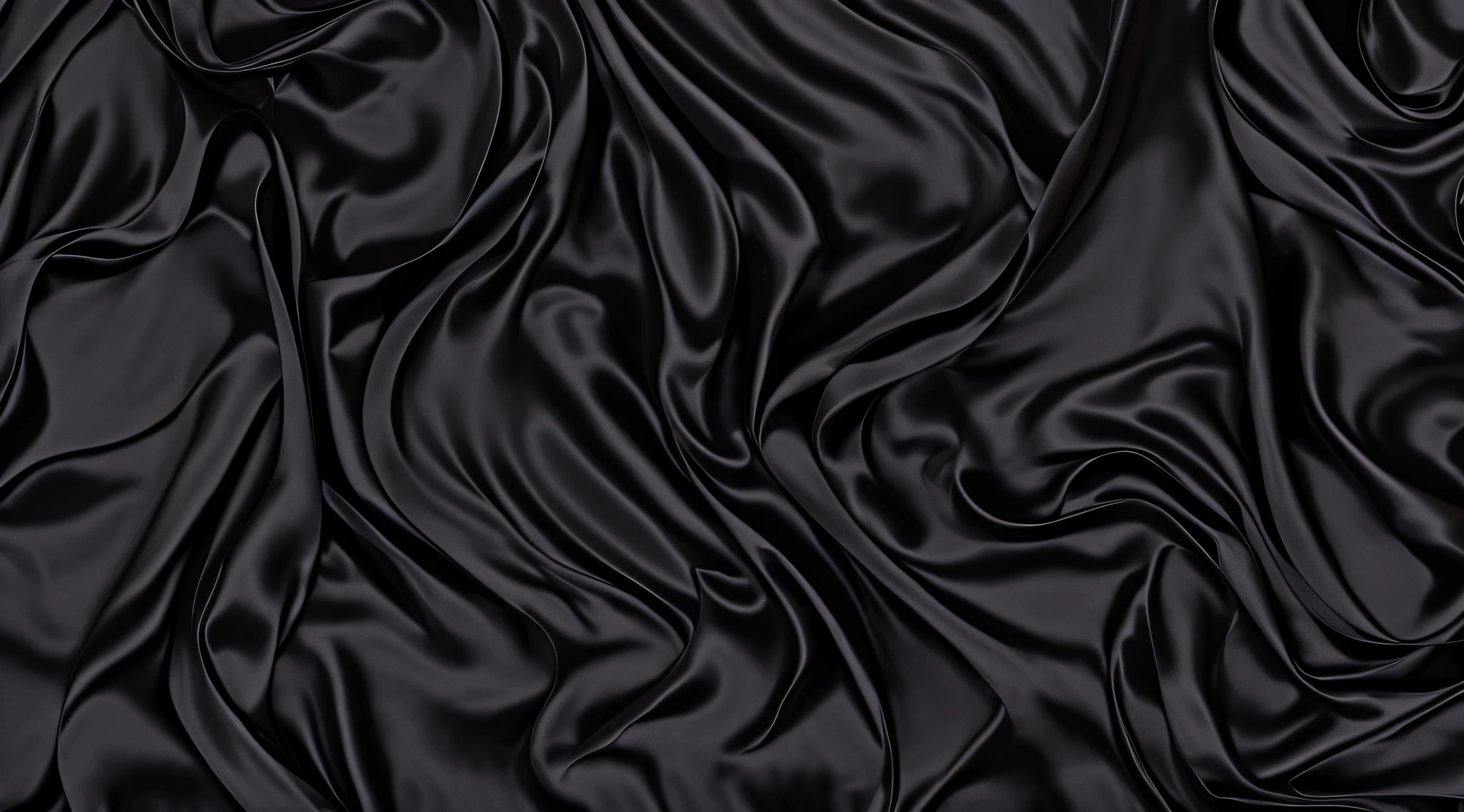 background - folds black silk