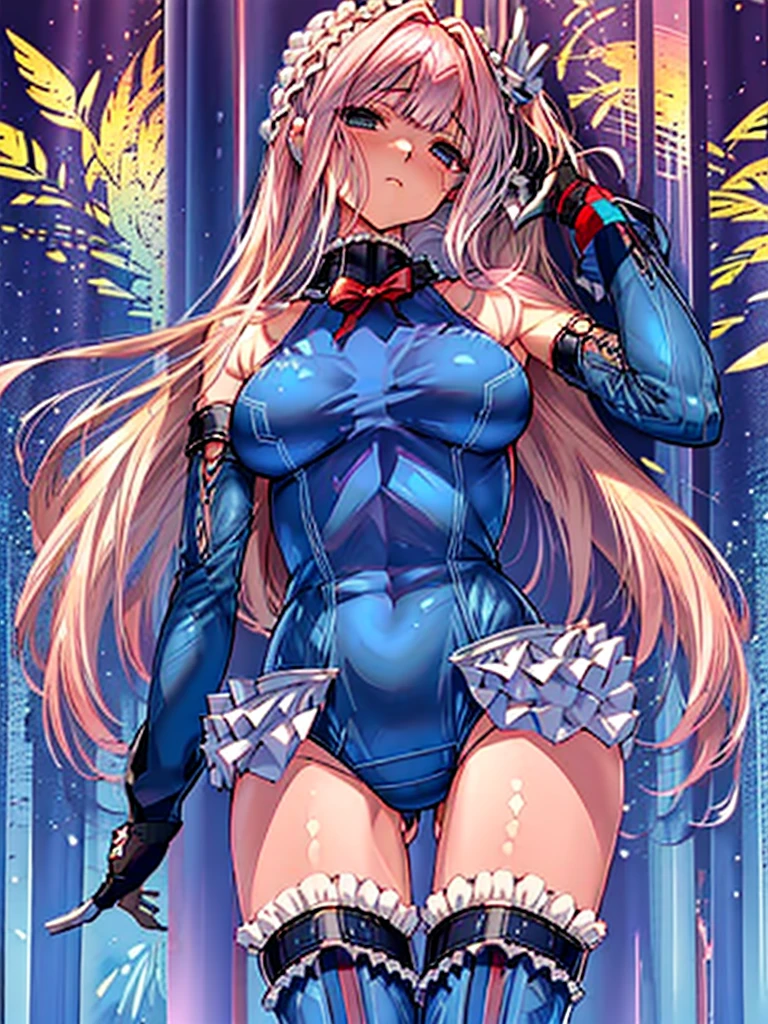 (1girl in:1.2, ( (digital) ( (Passages in the base:1.4), medium breasts, (fril swimsuit, thighs thighs thighs thighs, Detached sleeves)) , Best Quality, marierose,、Hypnorola
Eyes in the sky、1girl in,Emotionless facial expressions,