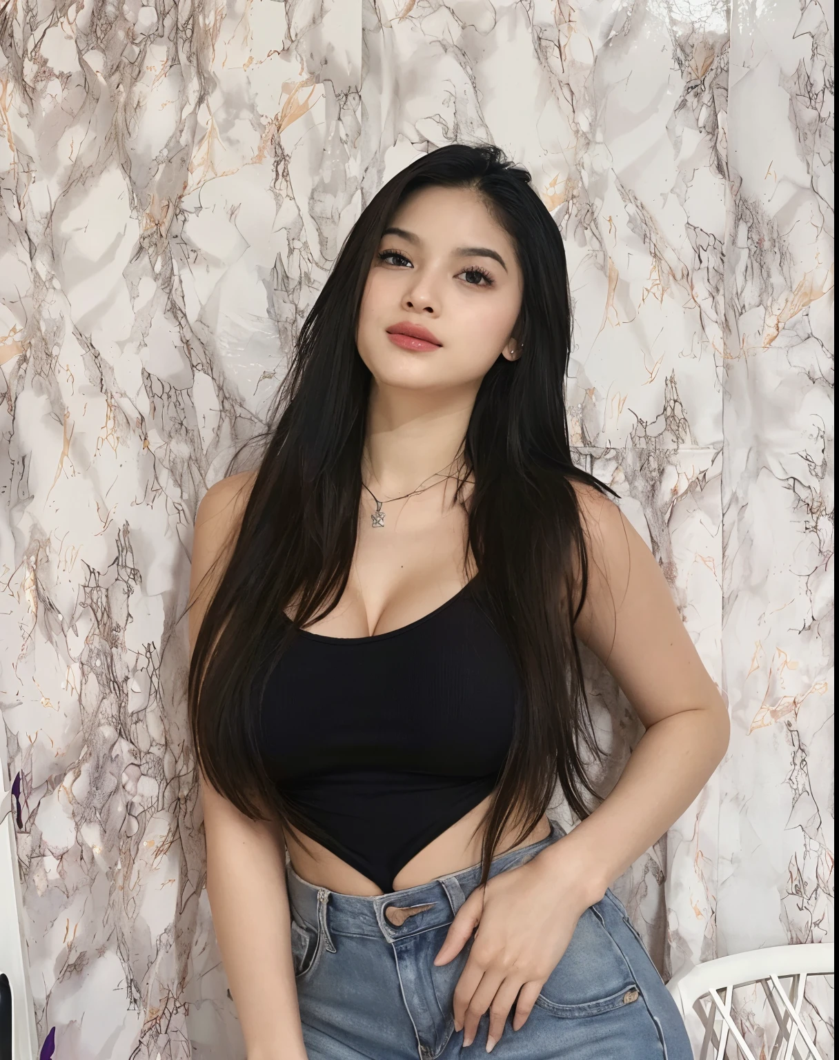 Female body, nsfw, gigantic breasts, plump, (nude, sexy), beautiful skin, ((topless, shirtless)), ((breasts out)), transparent, transparent clothes, transparent attire,