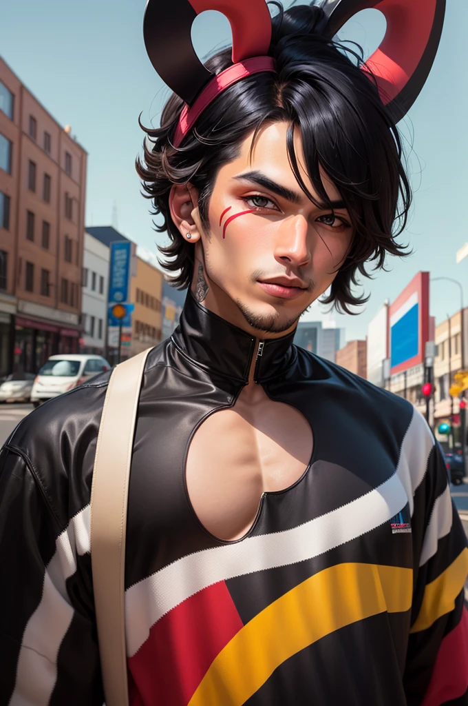 Black harlequin guy