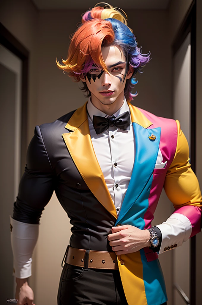 Colorful harlequin guy