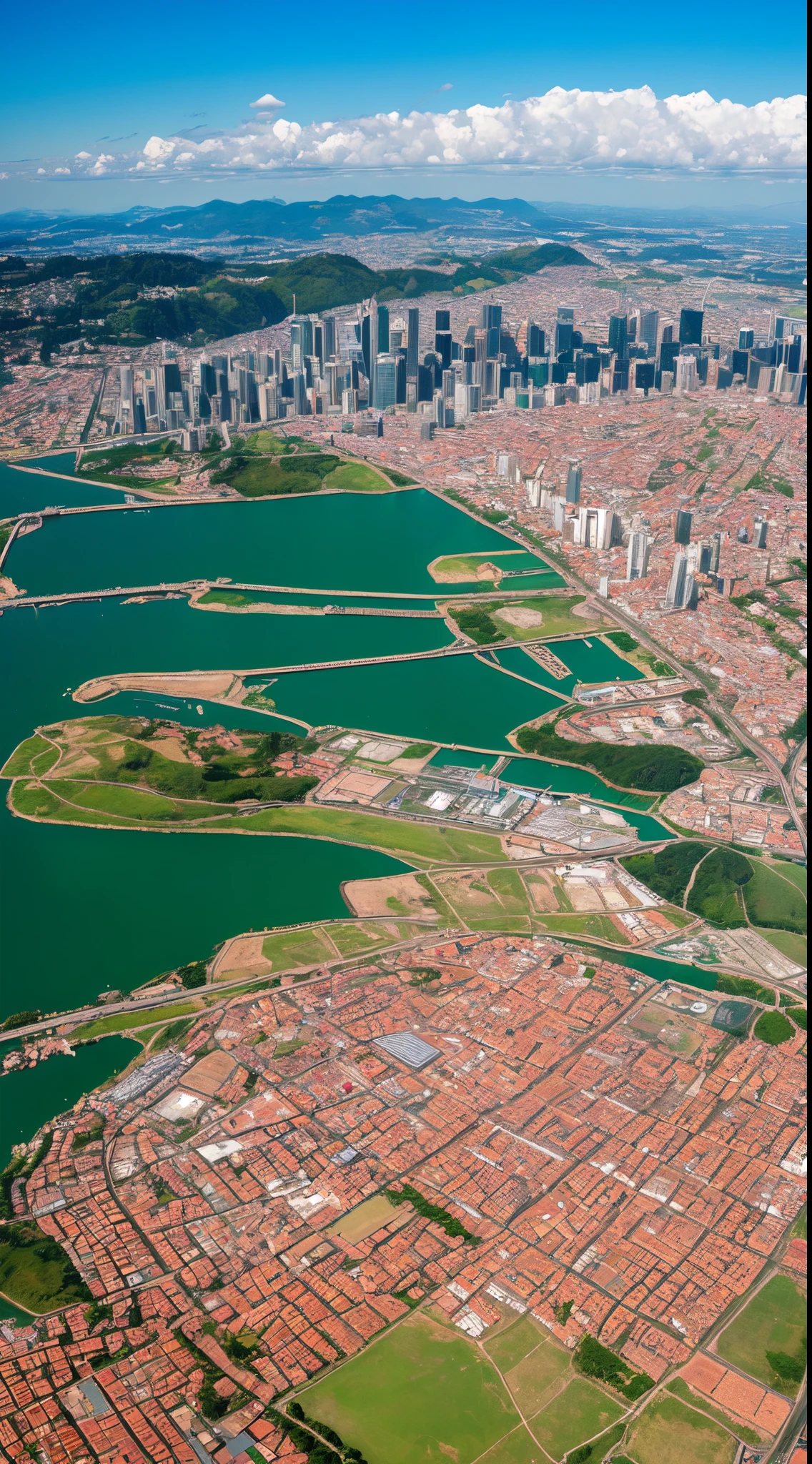Realistic photo of the city of Hortolândia in SP