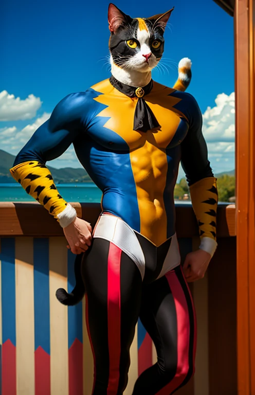 Sexy cat harlequin guy