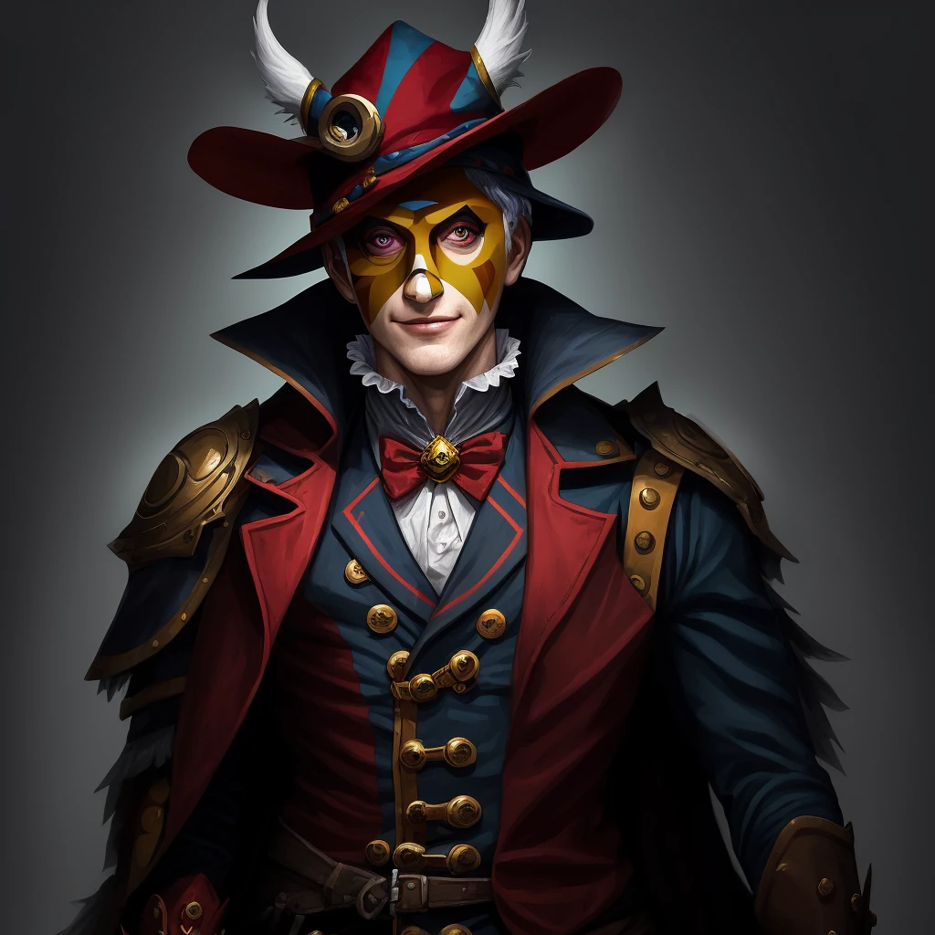 harlequin mage guy