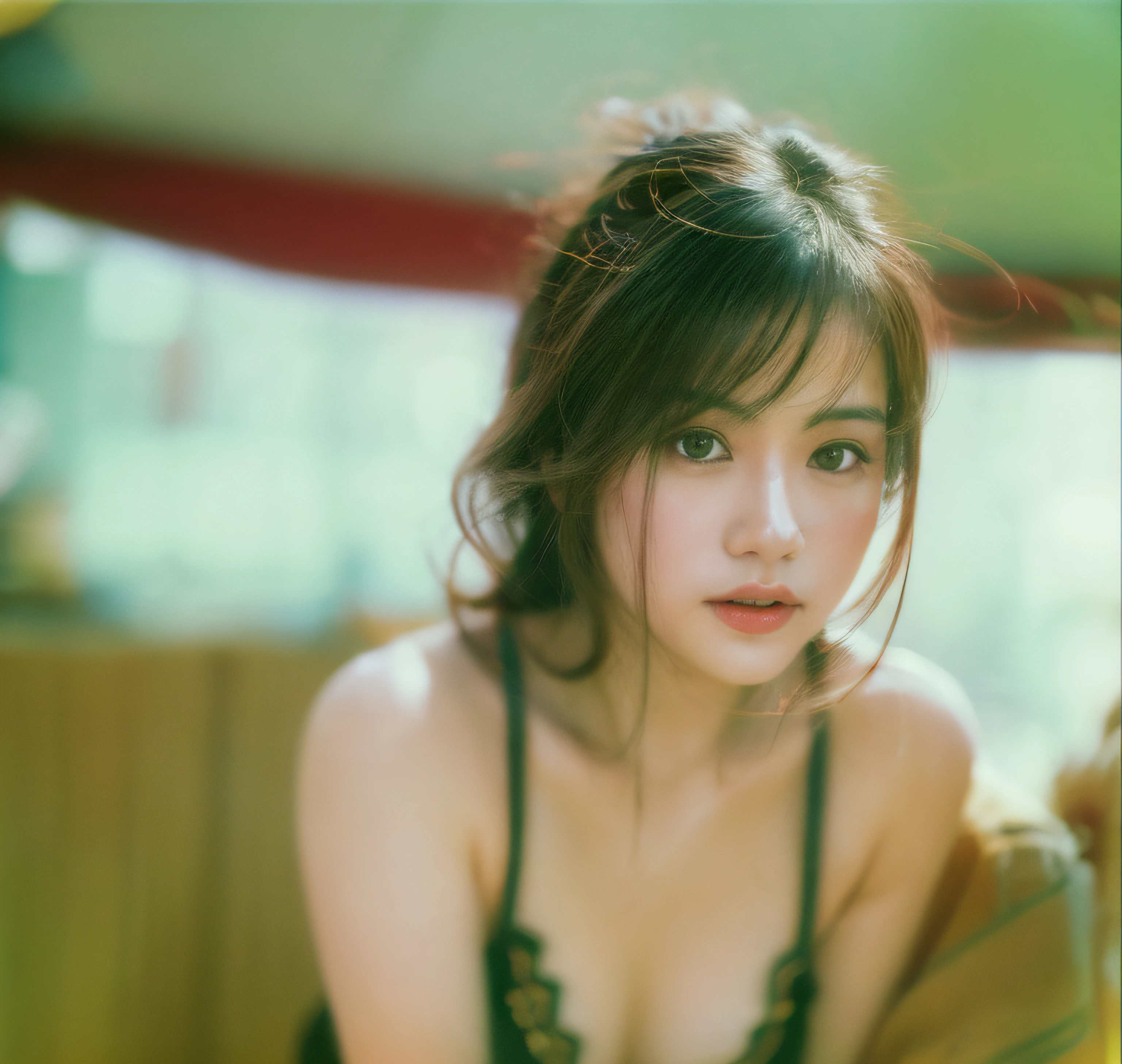 off shoulders、softfocus、PM, 8k ultra ,By Nikon FM2 and Ai-s 35mm f1.4, Film used is Fujifilm Astia 100,Shooting conditions F3.5 ISO100 Shutter speed 1/800
