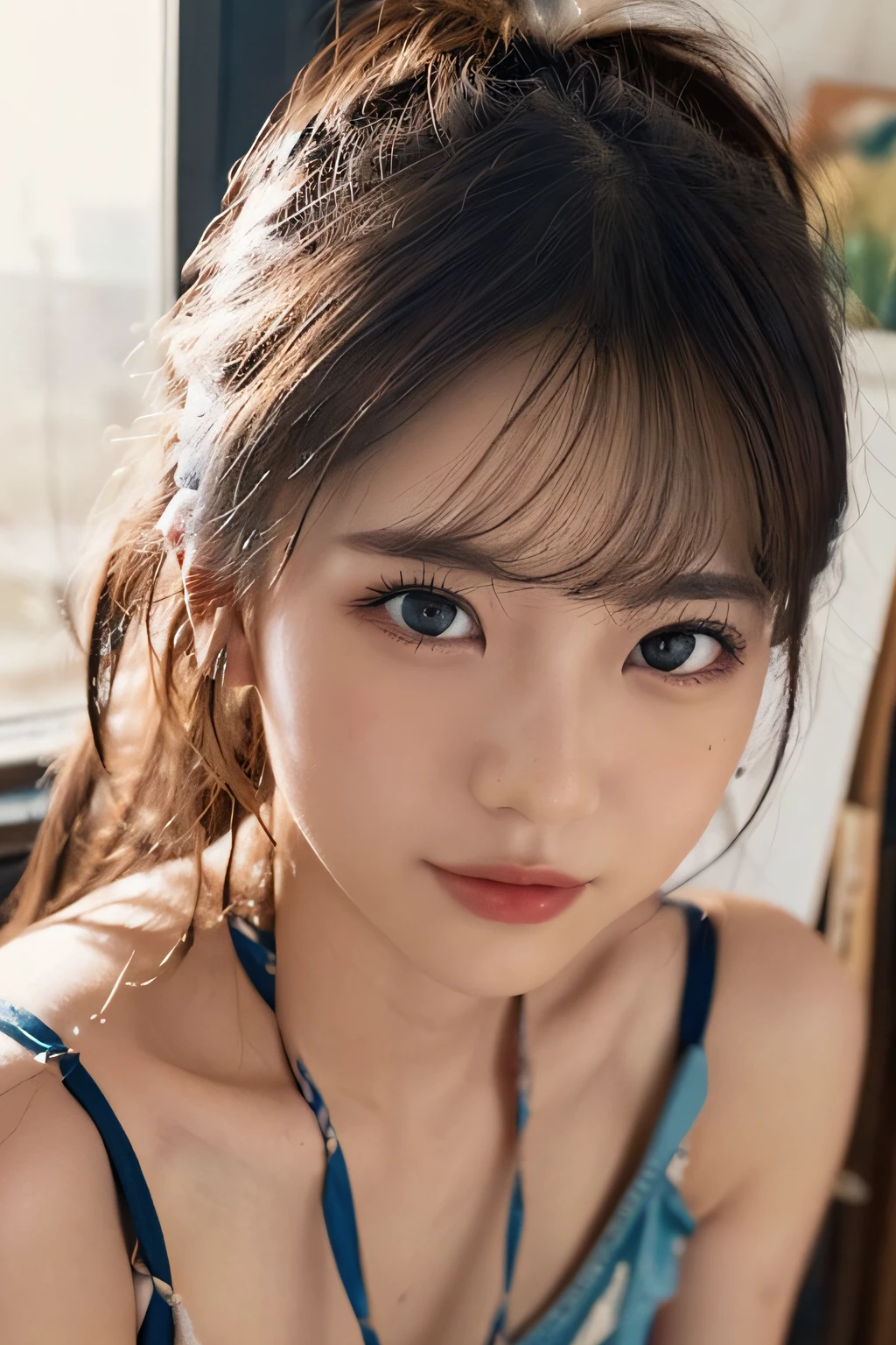 Focus on people。Create and express the best shining composition of the person in a realistic way。((masterpiece))、(((top-quality)))、((ultra-detailliert))、(A hyper-realistic)、(highly detailed CGillustration)、(extremely delicate and beautiful)、Girl a masterpiece、top-quality、Realistic skin feeling、Realistic fabric、We will introduce a realist illustration focusing on the center front of girls with realistic and ultra-detailed eyes.。This is the absolute rule, and the following sentence expresses the image quality。 The greatest painter in human history meets an unparalleled beauty、It is the greatest masterpiece in the history of the Inuiku Ichigo, which depicts the most beautiful figure of a lifetime.。 Create stunning anime artwork that is currently trending on seaStation、Introducing exquisite beauty and seductive aesthetics。