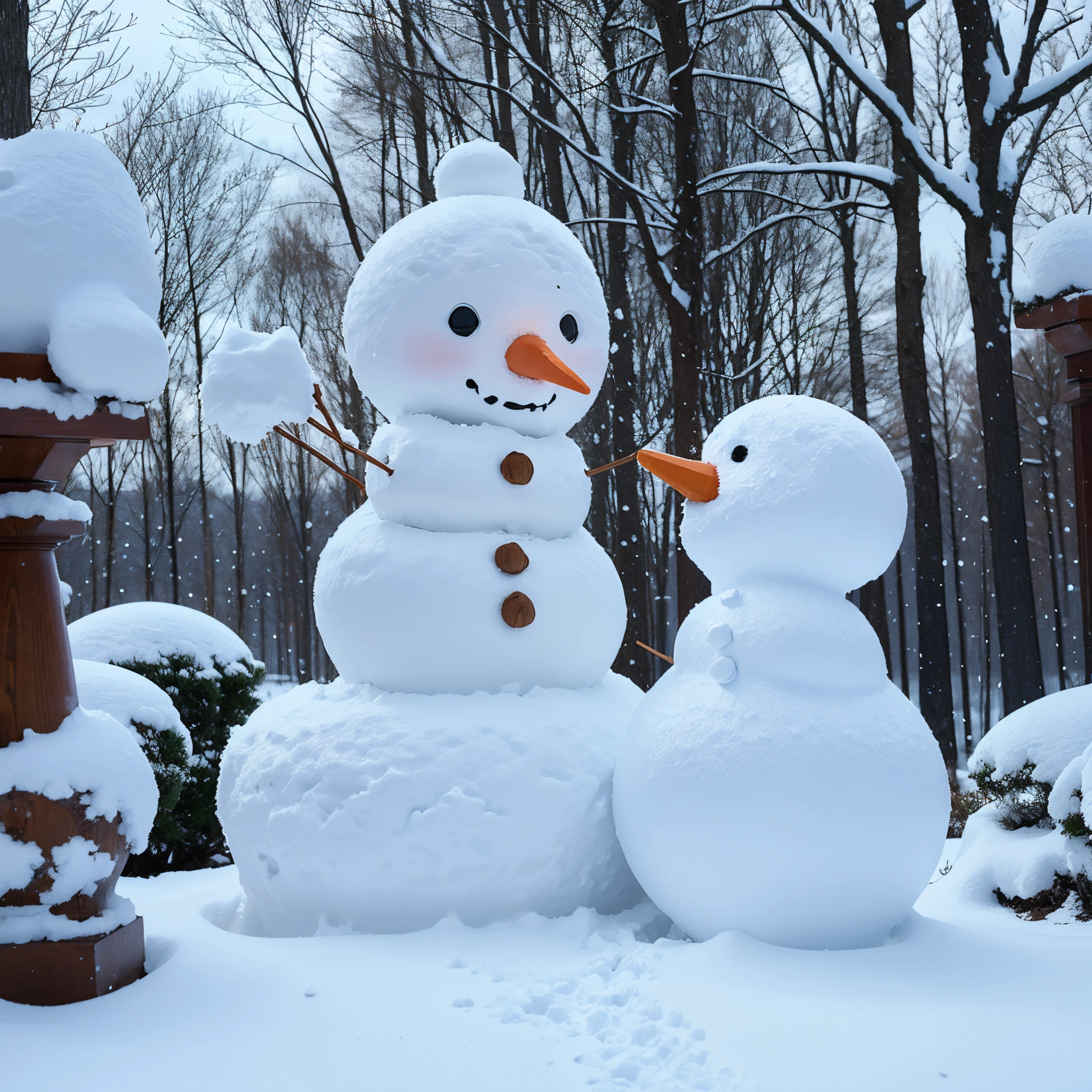 Build a snowman,Make sculptures from snow