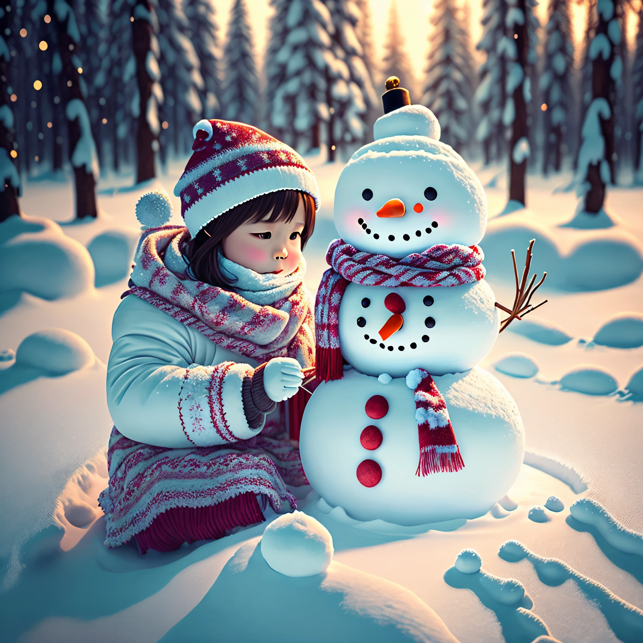 Build a snowman