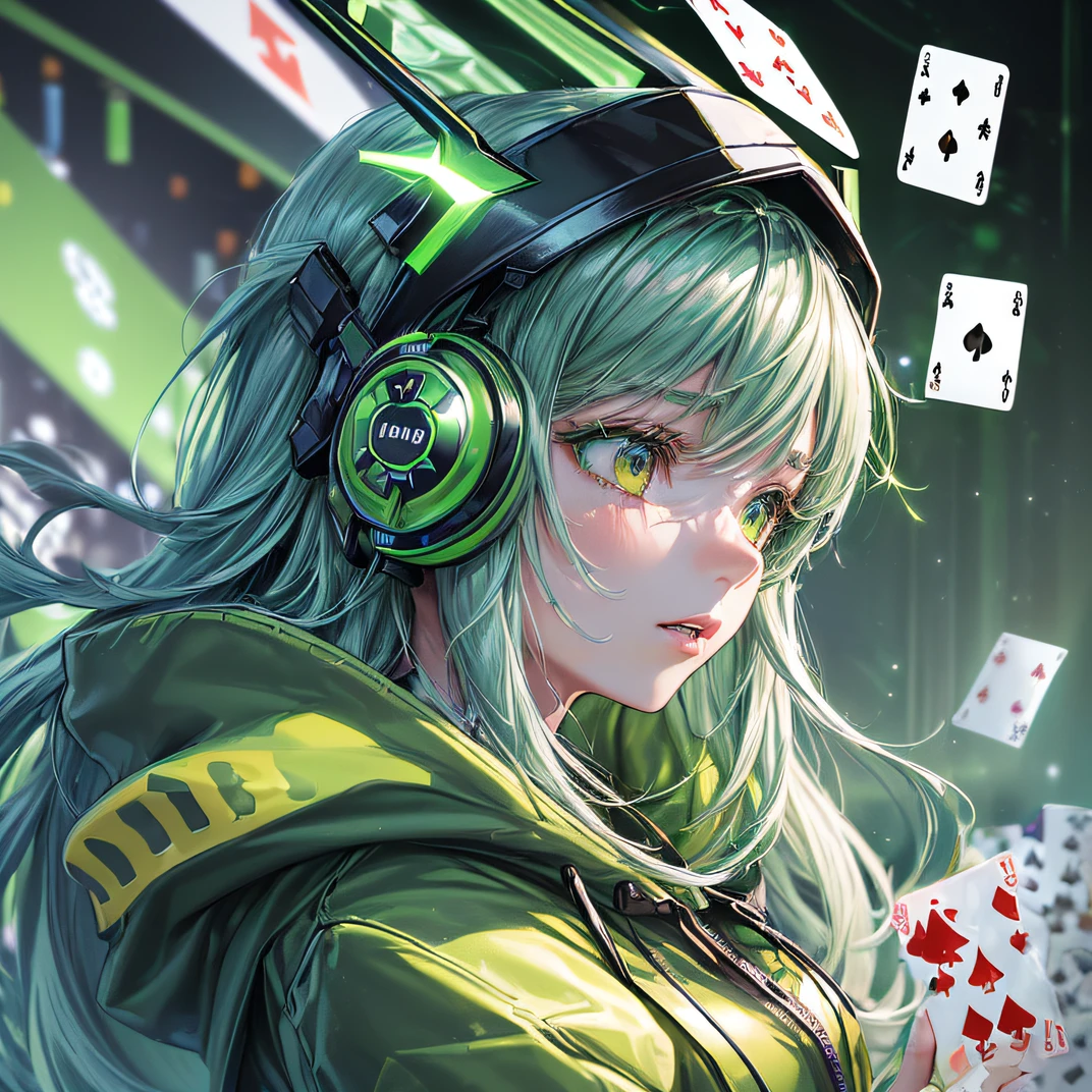 ((falling playing cards:1.4))