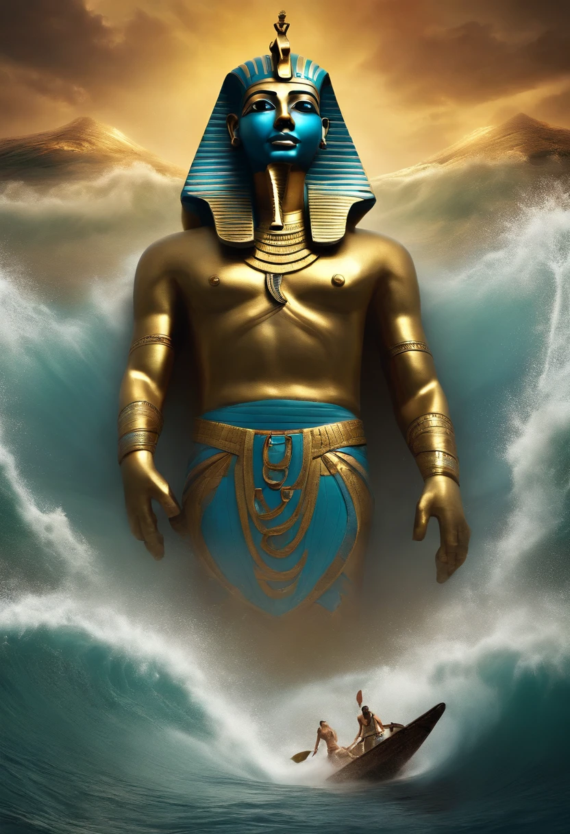 Egyptians swallowed by tsunami、Pharaoh swallowed by tsunami、King of Egypt swallowed by tsunami
