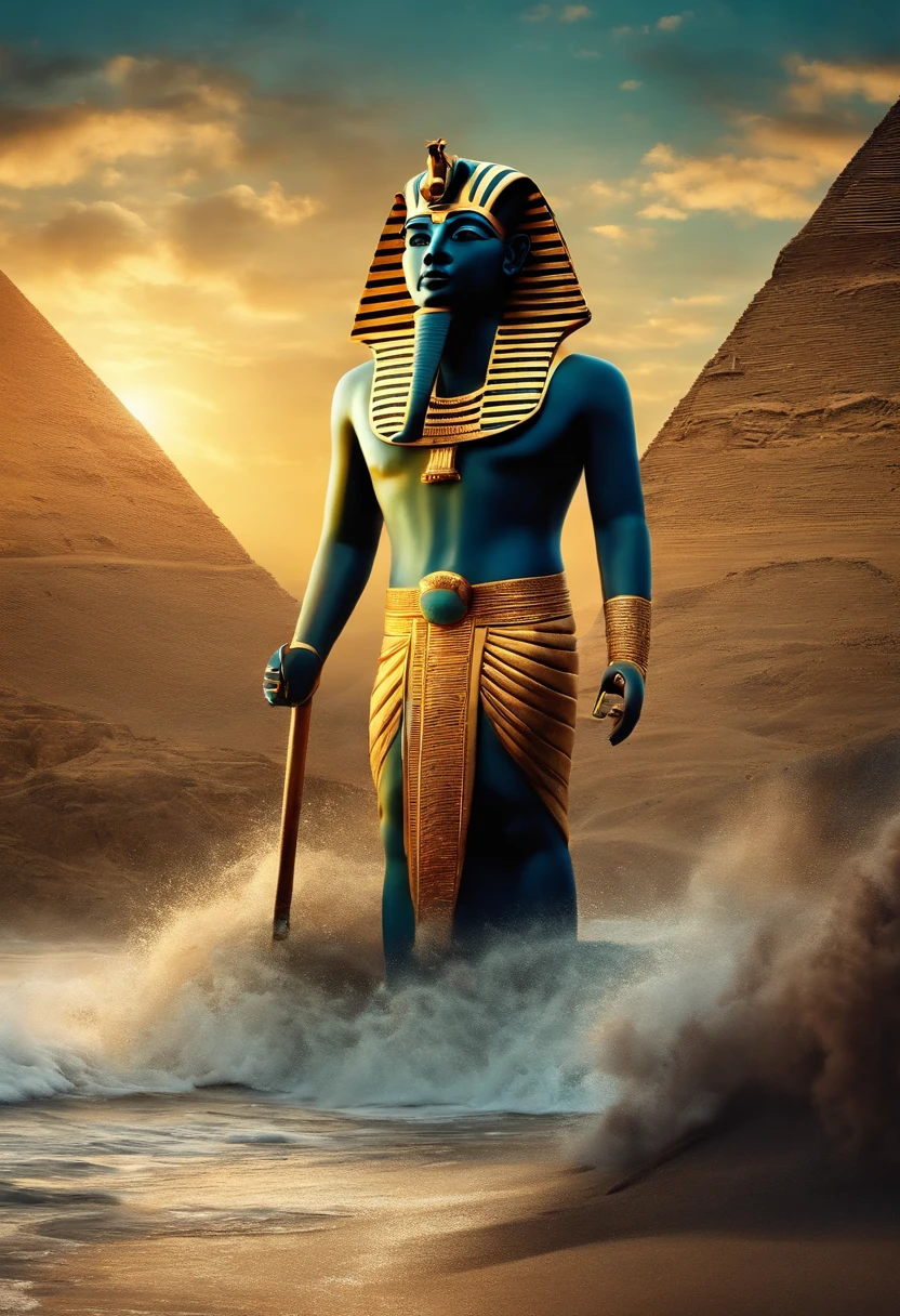 Egyptians swallowed by tsunami、Pharaoh swallowed by tsunami、Egyptian king swallowed by tsunami