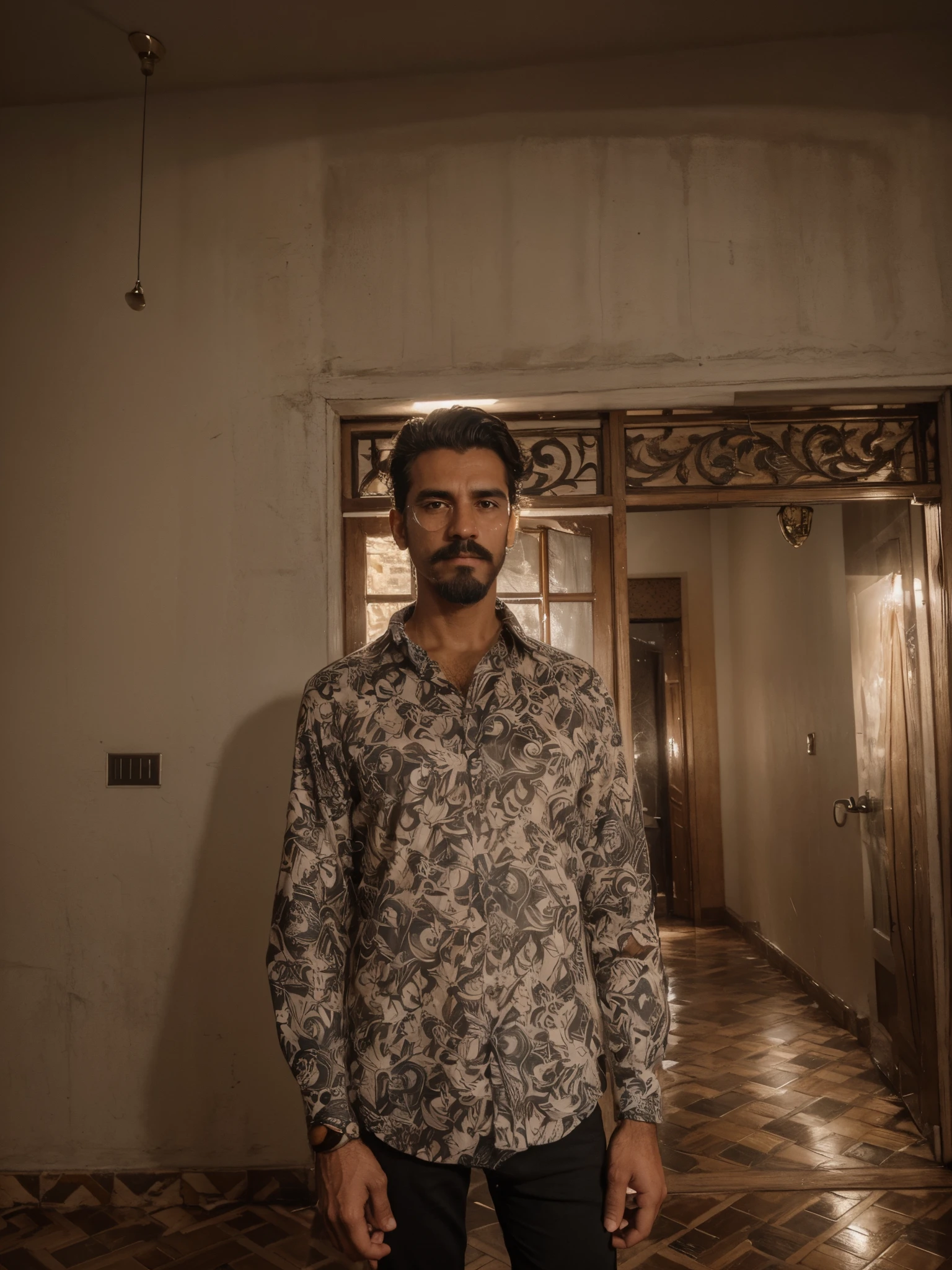 Homem brasileiro musculoso com barba e bigode na camisa branca, best quality,4k,8k,homem muito atraente com barba, pelos faciais bem cuidados, FOFO, breath-taking, Realista, imagem ultrarrealista, Bigode Natural, macho velho,foto retrato suave 8 k, retrato muito detalhado, bigode grosso, estilo hiper-realista, barba fina e brilhante, pelos faciais curtos, Bartstoppeln, FOFO, rosto detalhado, retrato ultra realista, cabelos grisalhos,terno elegante, boca aberta,