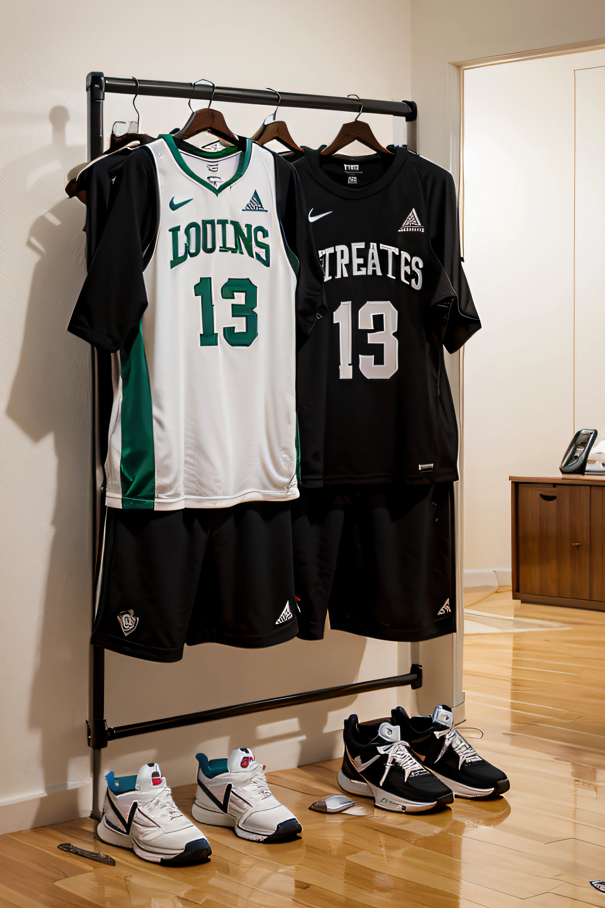 crie uma logo para uma loja de roupas com o tema basquete