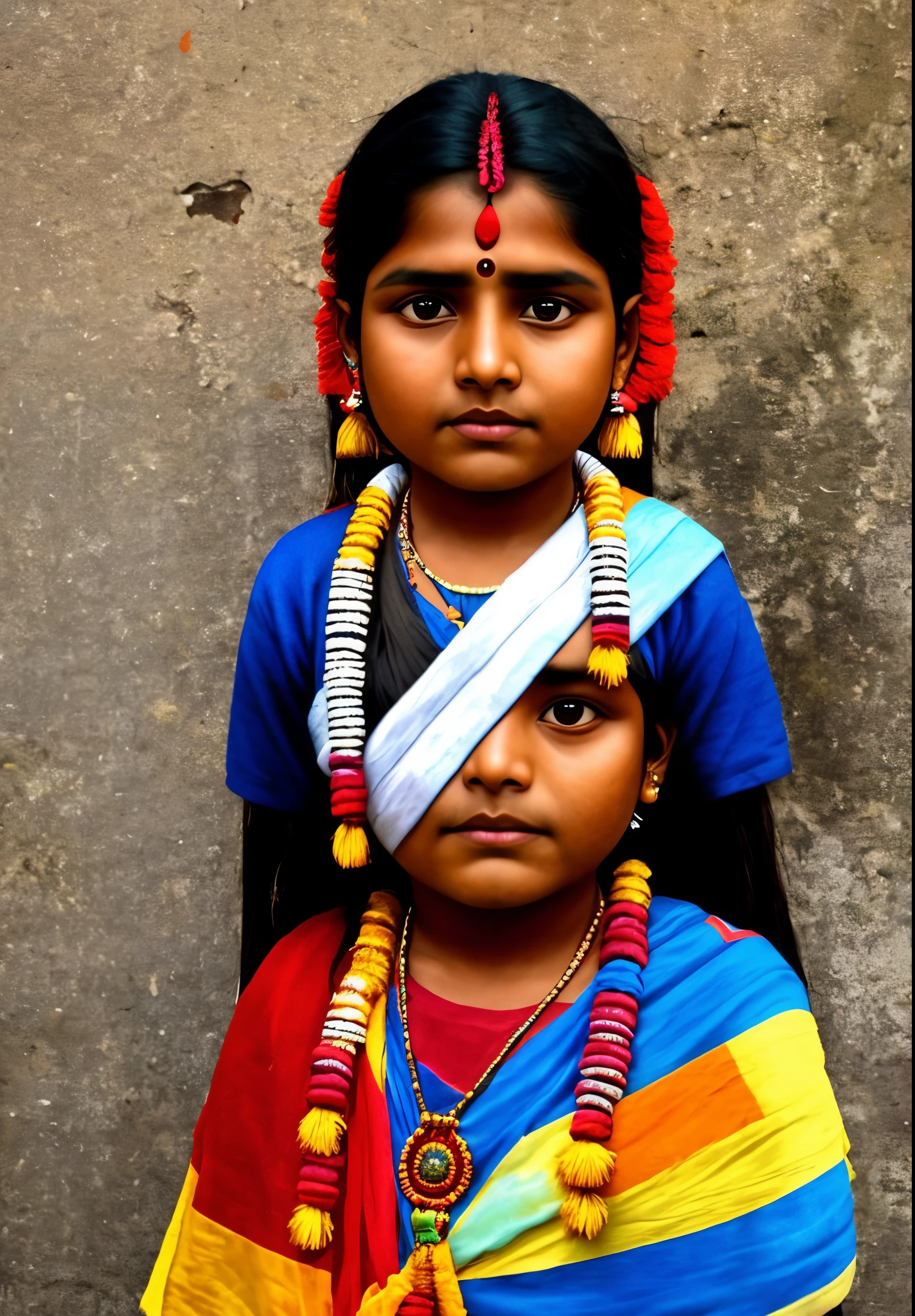 A 16 year Indian Girl with sleeveless dress punishing a crying Poor ???