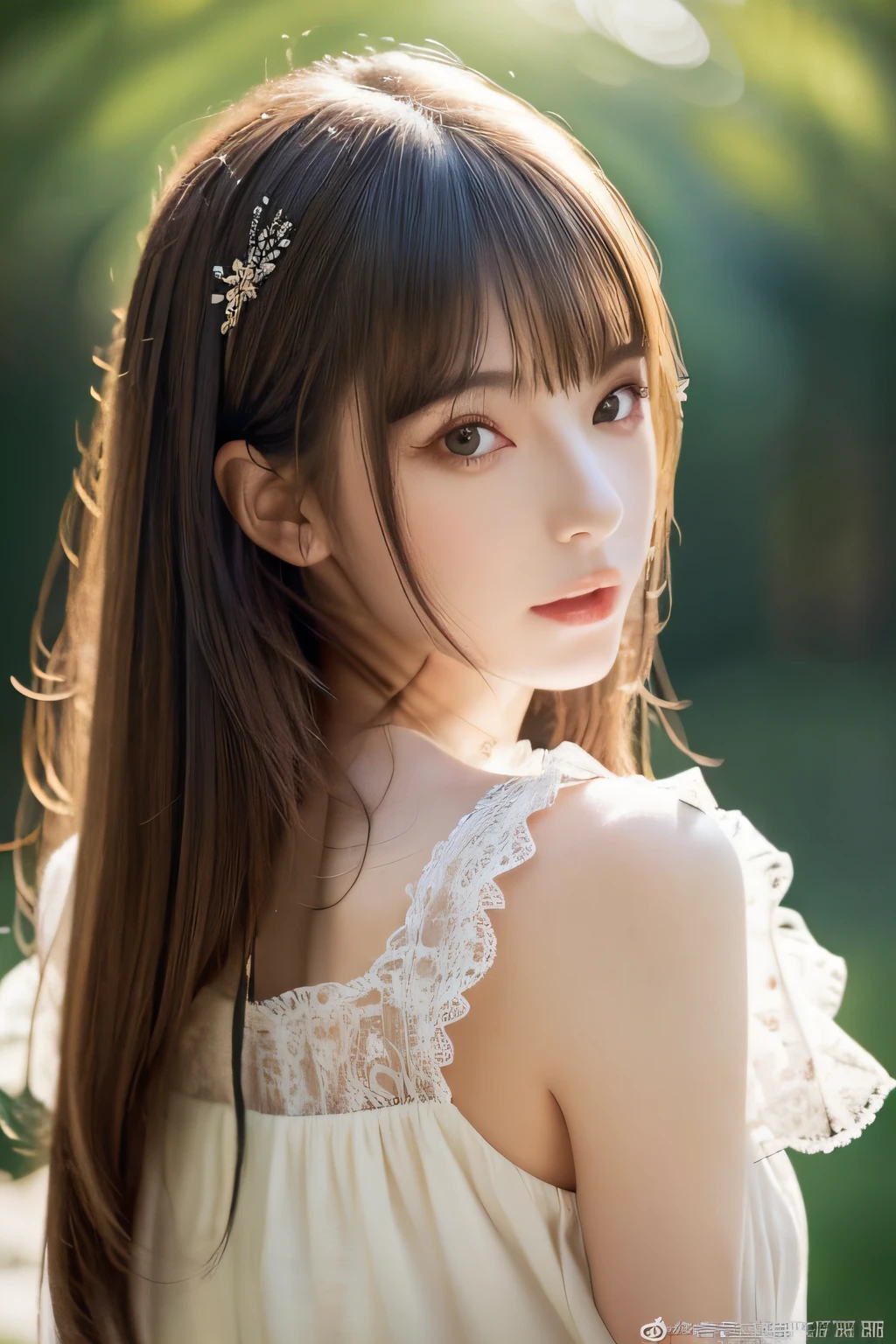 Focus on people。Create and express the best shining composition of the person in a realistic way。((masterpiece))、(((top-quality)))、((ultra-detailliert))、(A hyper-realistic)、(highly detailed CGillustration)、(extremely delicate and beautiful)、Girl a masterpiece、top-quality、Realistic skin feeling、Realistic fabric、We will introduce a realist illustration focusing on the center front of girls with realistic and ultra-detailed eyes.。This is the absolute rule, and the following sentence expresses the image quality。 The greatest painter in human history meets an unparalleled beauty、It is the greatest masterpiece in the history of the Inuiku Ichigo, which depicts the most beautiful figure of a lifetime.。 Create stunning anime artwork that is currently trending on seaStation、Introducing exquisite beauty and seductive aesthetics。
