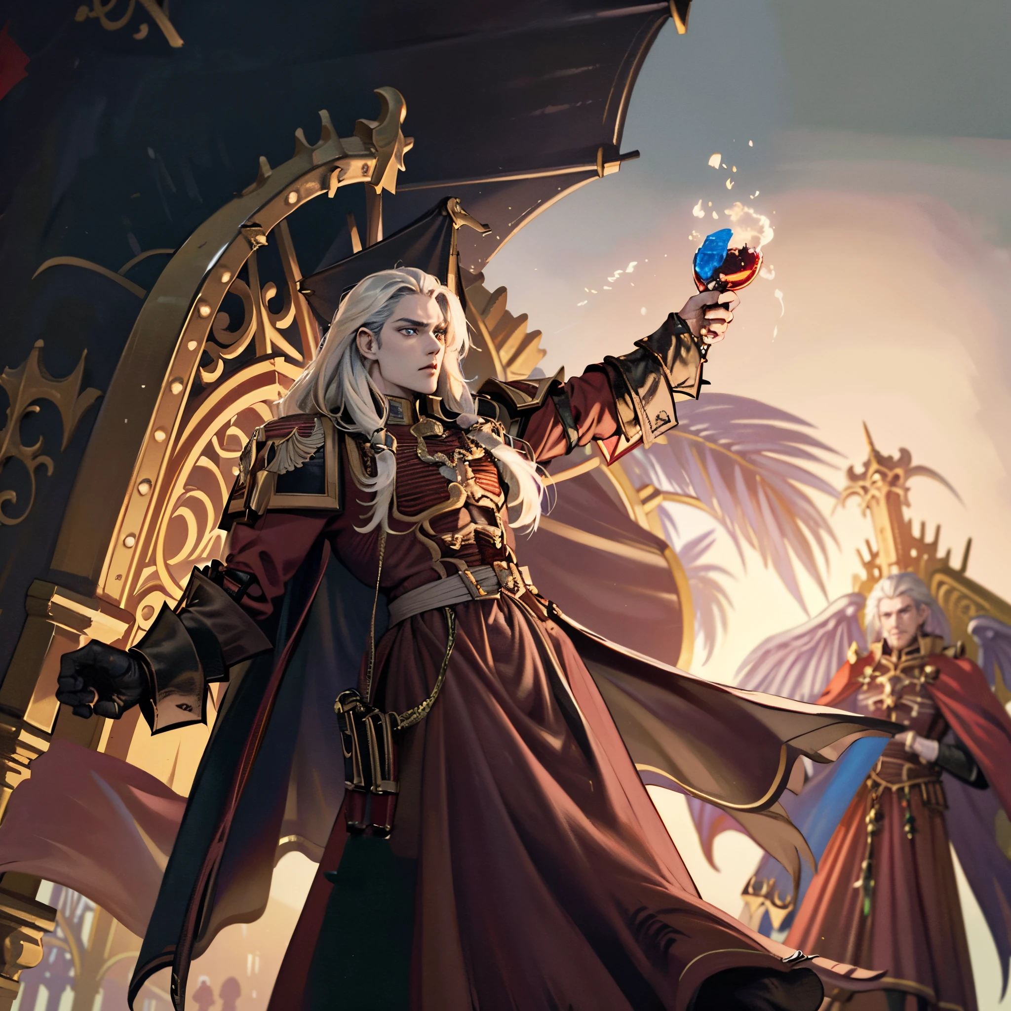 Castlevania Seigneur de l&#39;ombre hyper réaliste super détaillé Plan dynamique chef-d&#39;œuvre scène cinématique scènes film Epic Seigneur légendaire Dracula parlant aux chevaliers de sa grande armée légendaire devant l&#39;ambiance de combat