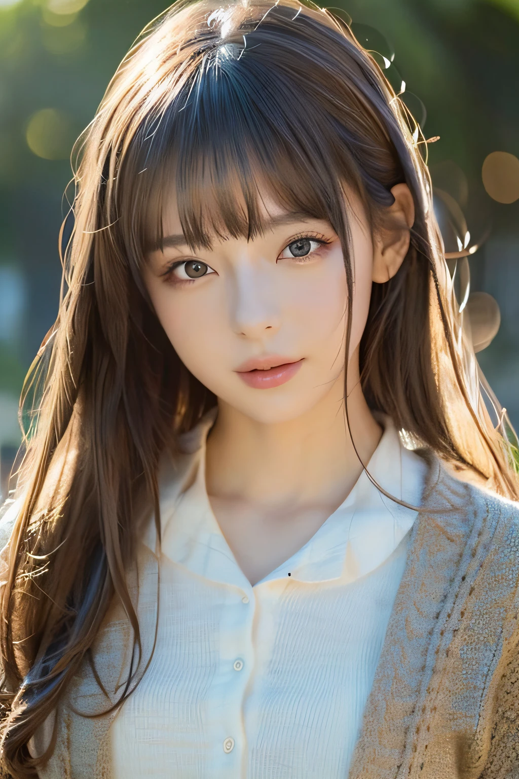 Focus on people。Create and express the best shining composition of the person in a realistic way。((masterpiece))、(((top-quality)))、((ultra-detailliert))、(A hyper-realistic)、(highly detailed CGillustration)、(extremely delicate and beautiful)、Girl a masterpiece、top-quality、Realistic skin feeling、Realistic fabric、We will introduce a realist illustration focusing on the center front of girls with realistic and ultra-detailed eyes.。This is the absolute rule, and the following sentence expresses the image quality。 The greatest painter in human history meets an unparalleled beauty、It is the greatest masterpiece in the history of the Inuiku Ichigo, which depicts the most beautiful figure of a lifetime.。 Create stunning anime artwork that is currently trending on seaStation、Introducing exquisite beauty and seductive aesthetics。