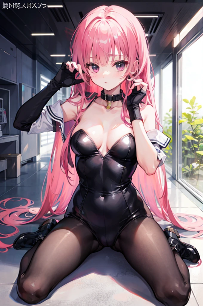 mitsukasa ayas,army suit,black pantyhoses,black military boots,mitts,Put your hands behind your back,a sexy pose