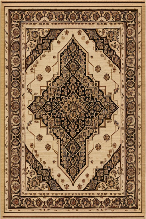 persian rug pattern, digital art, graphic print, clean lines