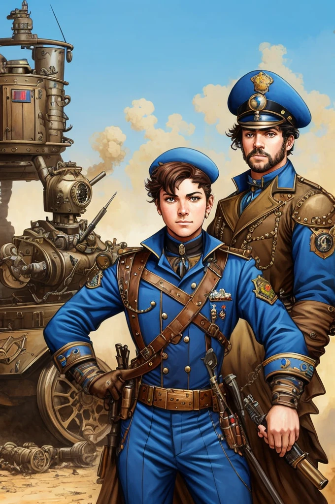 I want an image of French President Emmanuel Macron in military uniform