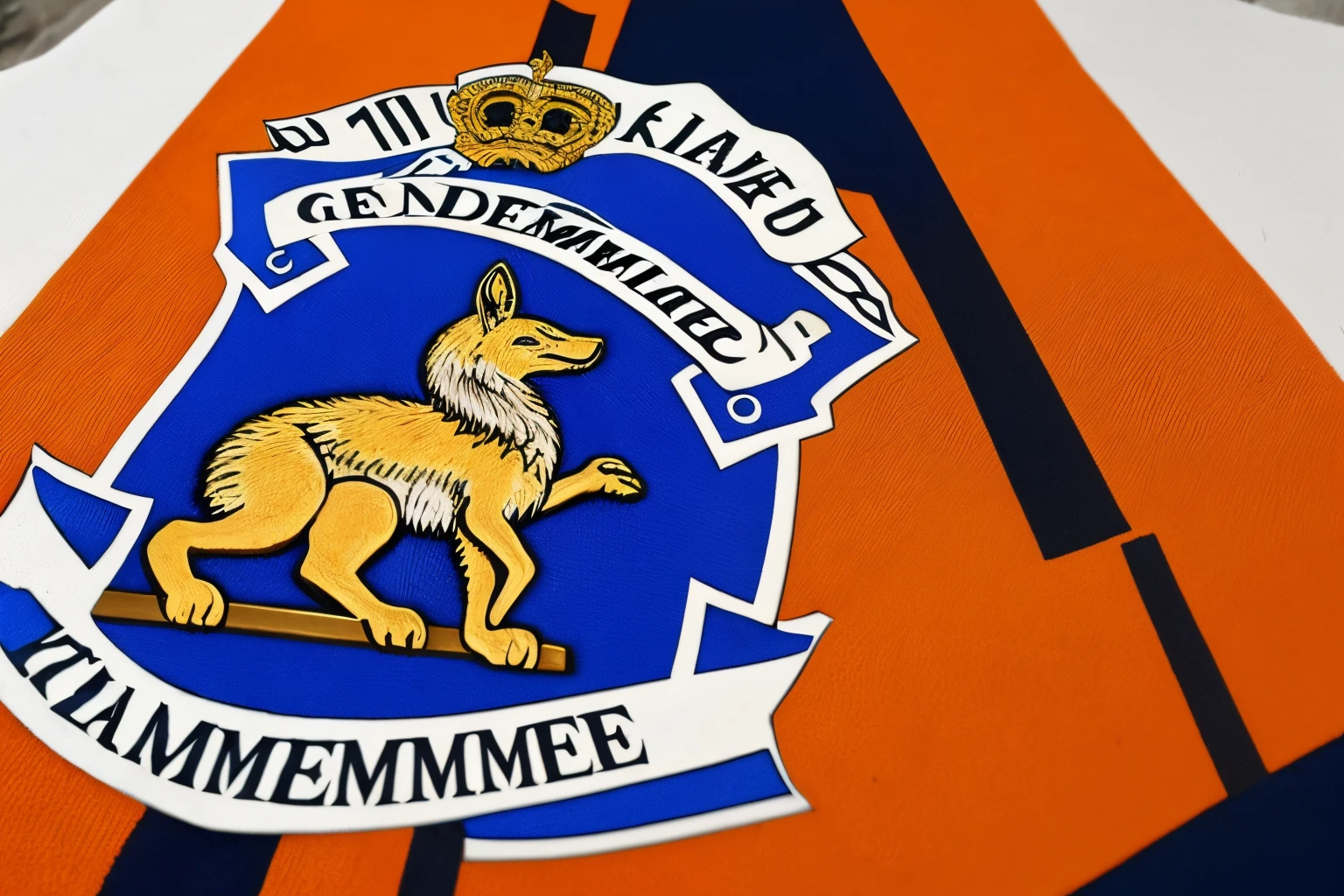 I created a gendarmerie coat of arms with a Renard
