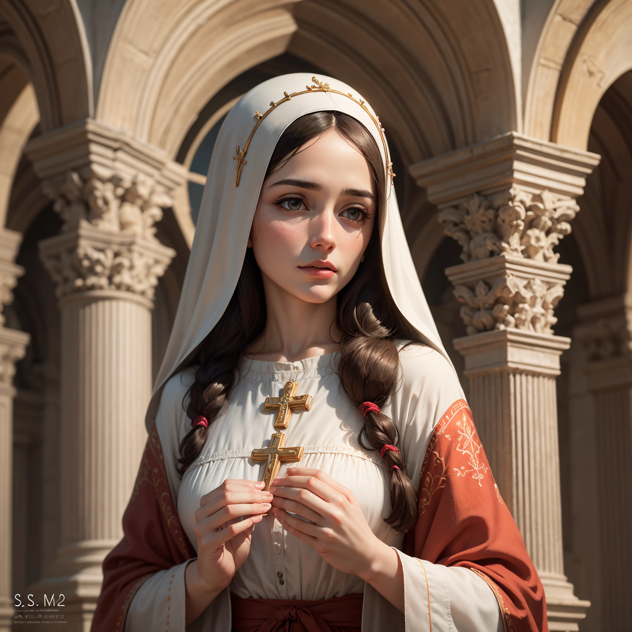 Create an ultra realistic image of Mary, mother of Jesus Christ --auto --s2