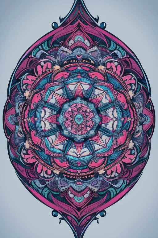 mandala pattern, high quality, best quality, highly detailed, unity 8K wallpaper, colored, masterpiece, zentangle, minimal background, offical art,