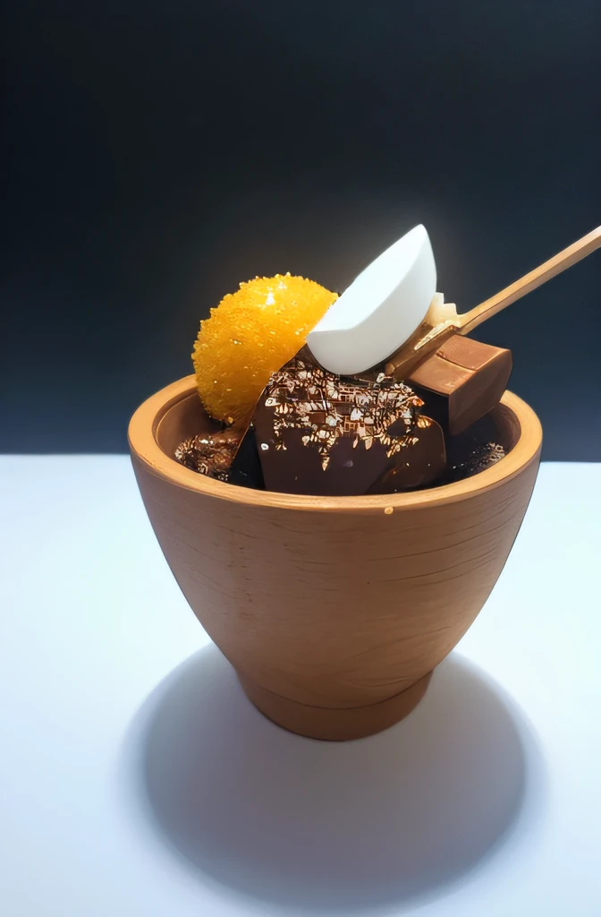 (best quality,4k,highres,masterpiece:1.2),ultra-detailed,realistic:1.37,ricebox filled with chocolate skewer with small sprinkles,illustration,isometric view,trend,tasteful,delicious,meticulous craftsmanship,meticulous attention to detail,crisp lines,vibrant colors,rich texture,luscious chocolate coating,meticulously placed sprinkles,enticing presentation,tempting chocolate aroma,enticing dessert,irresistible treat,modern aesthetic,sophisticated design,visually appealing composition,dynamic angles,playful elements,artistic flair,striking contrast,elegance in simplicity,meticulous shading,eye-catching isometric perspective,luxurious dessert experience,bold and innovative concept,creative and imaginative design,uniquely delightful,ricebox as a trendy food culture,celebrating the joy of indulgence