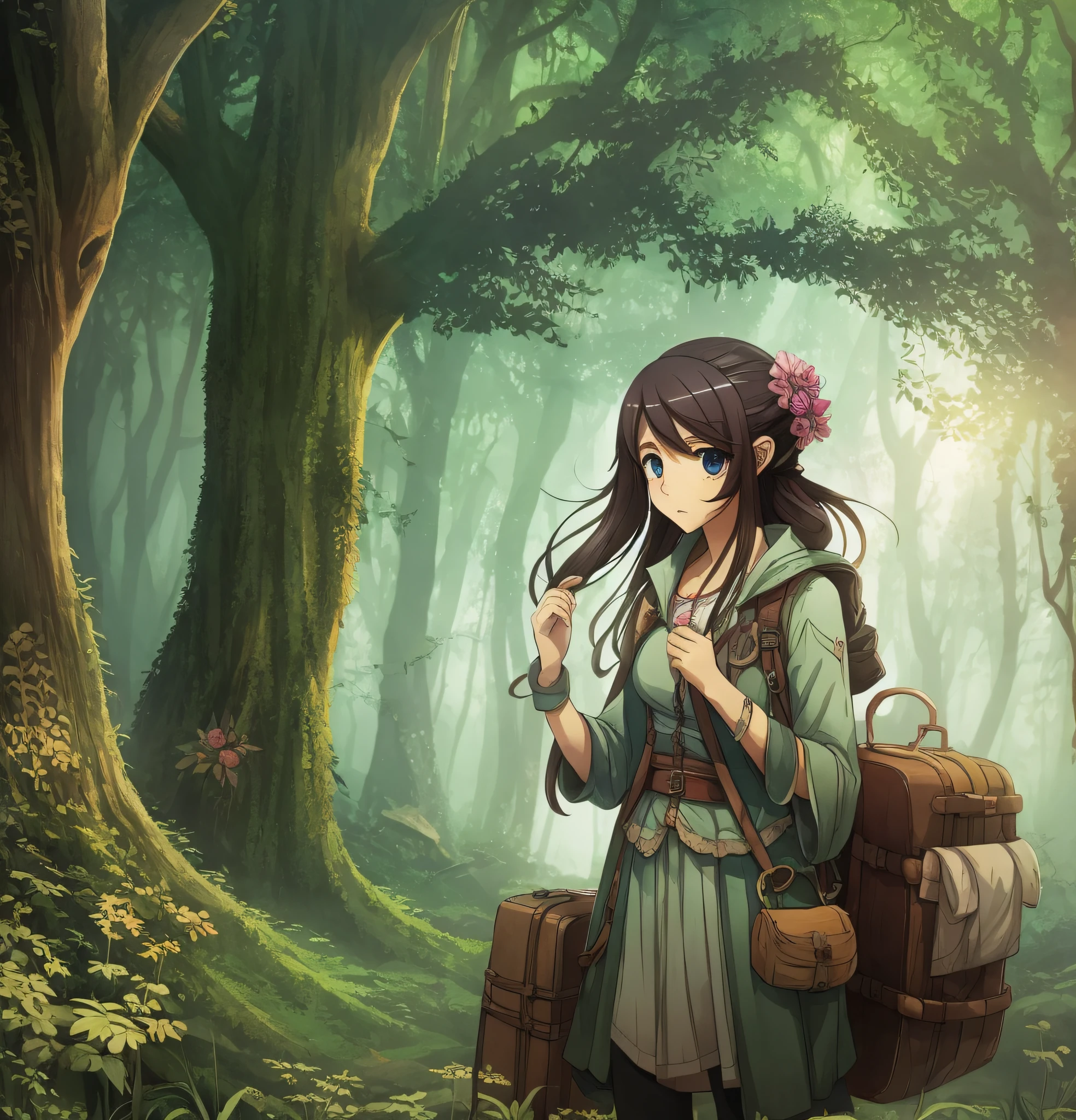 "Nas profundezas de uma floresta escura, The story begins with the despair of a lost traveler." --auto --s2