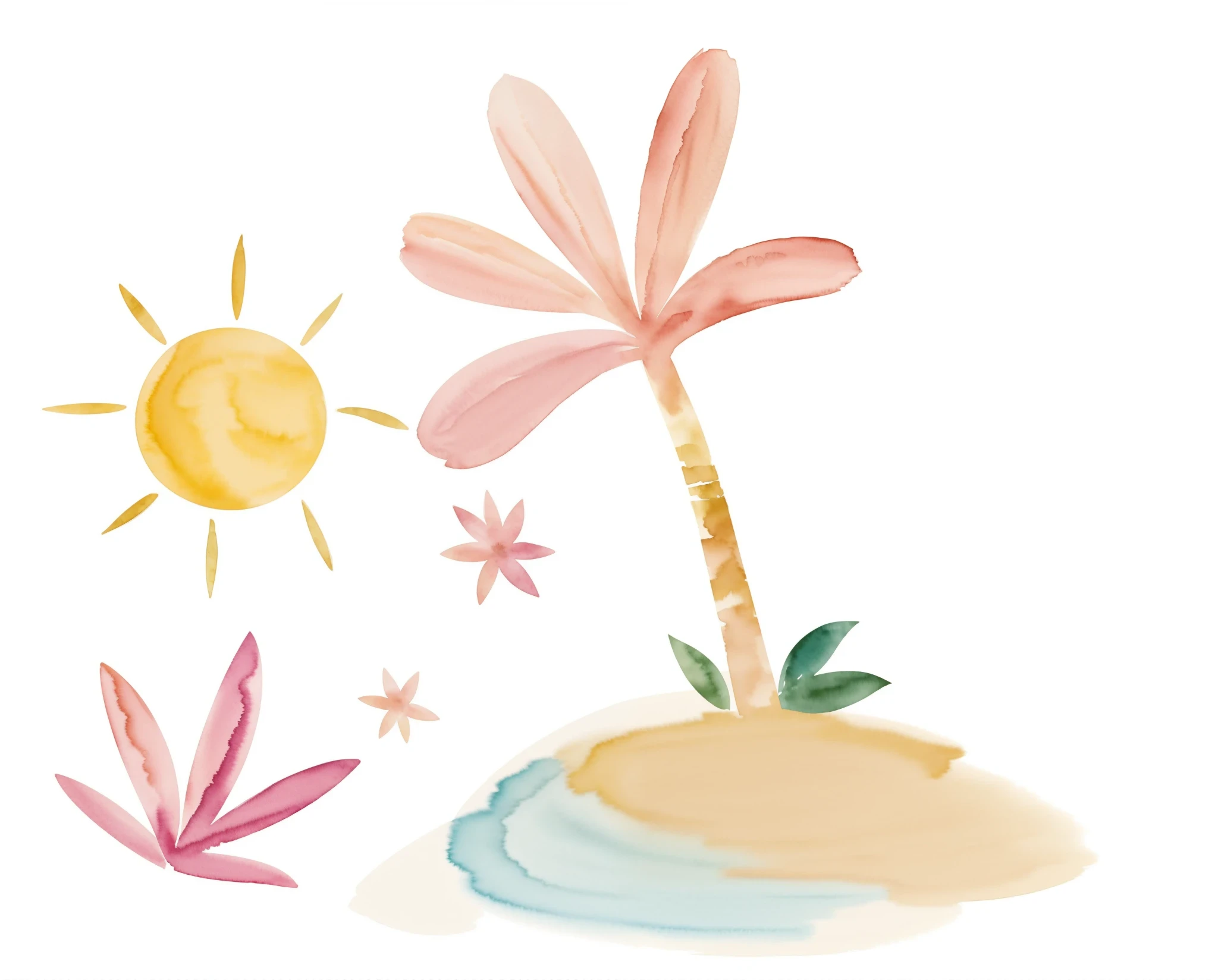 watercolor pattern of beautiful flowers, Rosette, Plantas de videira, , Cores calmas em #3b4195 fundo colorido. Textura do papel aquarela.