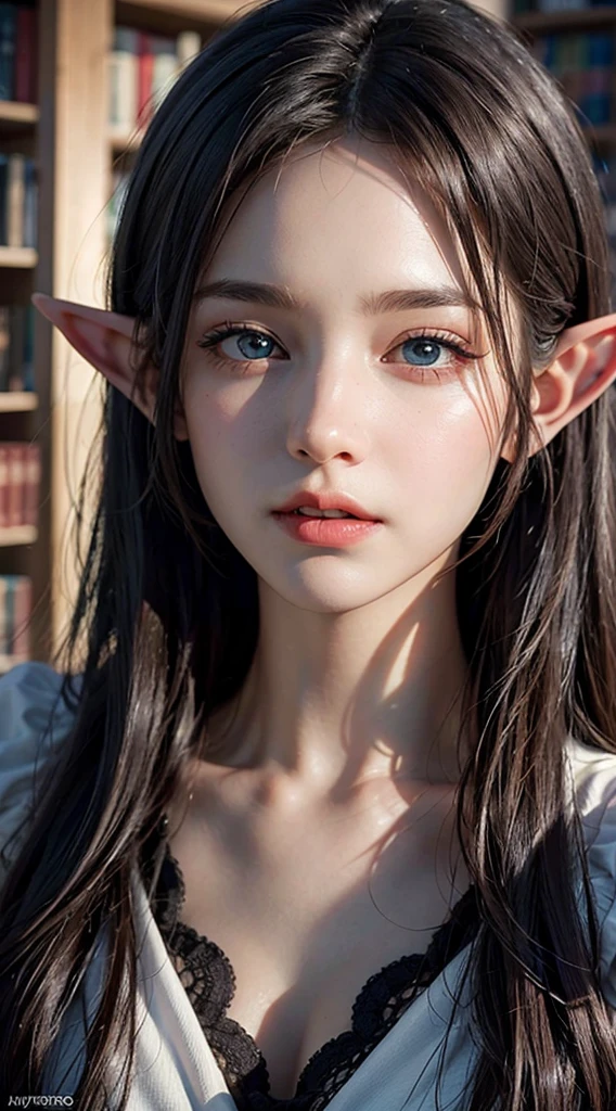 NSFW,(ultra-detailed ), (Masterpiece, BestQuality:1.3), (ultra detailed 8k cg:1.2), (hyperrealistic:1.35), (Photorealistic:1.45), (realistic:1.4), 4K,((Highest quality)),((masterpiece)),BREAK,((one girl)),(detailed),(in the hospital),((One girl)),((perfect anatomy)),nsfw,((nude)),(naked),((13 years old)),((flat chest:1.5)),(stare at viewer with stern eyes:1.5),((delicate face and eyes)),((one girl)),(Waterfall braid hair),(beautiful hair),surprised, ((beautiful realistic face)),((skinny:1.4)),(delicate face and eyes),Beautiful Korean Women, Beautiful young Korean woman, Young and adorable Korean face, Gorgeous Young Korean Woman, Korean Girls, Girl cute beautiful face, Portraits of Korean female idols, Young and pretty Asian face, Cute natural anime face,Asian pretty face,((finely detailed face)),(big eyes:1.2),((beautiful eyes)) ((glistening eyes)),((glistening eyes )),((large eyes)),(( pretty eyes)),((A bow tie)),(detailed),(Perfect Face),(Lanky:1.2),((One girl)), ((clear eyes)),((show nipples)),((beautiful skin)),don't wear anything ,(upper body),(Equal left and right eyes), (nsfw:1.5),(show nipples),(don't wear anything),(nipples facing upwards), correct arm,((frilled panties)),(dress shirt),((Elf Ears))