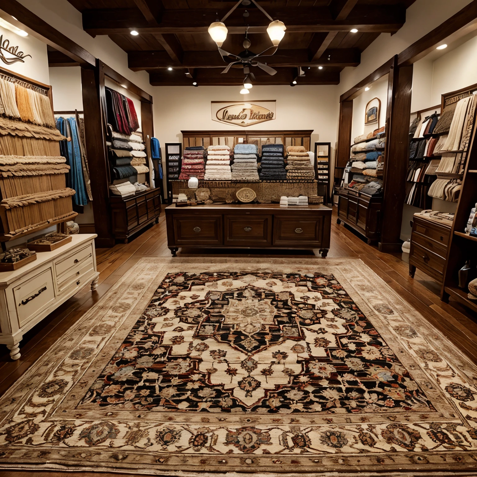 I need a rug store picture for advertising