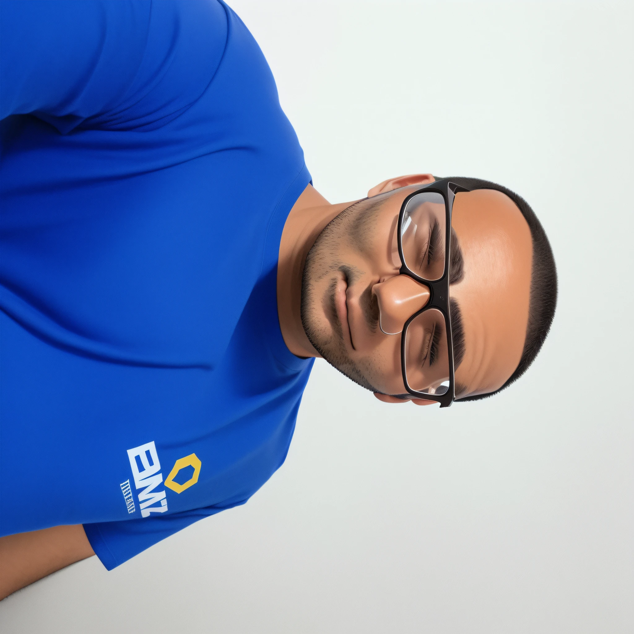 there is a man wearing glasses and a blue shirt, edu souza, luiz escanuela, emanuele dascanio, david rios ferreira, erol otus, icaro carvalho, caio santos, edon guraziu, emad mostaque, eric parker, edward rucha, headshot photo, by Ric Estrada