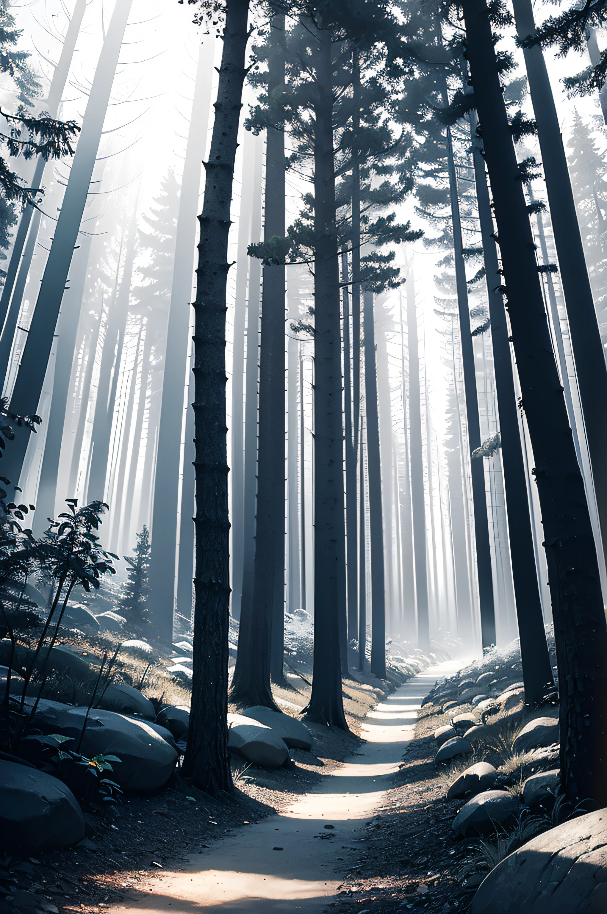 absurdres, highres, ultra detailed, (no human:1.3),
BREAK
, Create an image using a prism effect, with light refracting and creating a colorful, kaleidoscopic appearance.
BREAK
, Design an image with a fisheye lens effect, capturing a wide field of view with a distinctive, curved perspective.
BREAK
, Capture a forest path, with towering trees, dappled sunlight, and a sense of tranquility and natural beauty.
BREAK
, Illustrate a monochromatic world, using only shades of black, white, and gray to convey depth, emotion, and a striking visual impact.