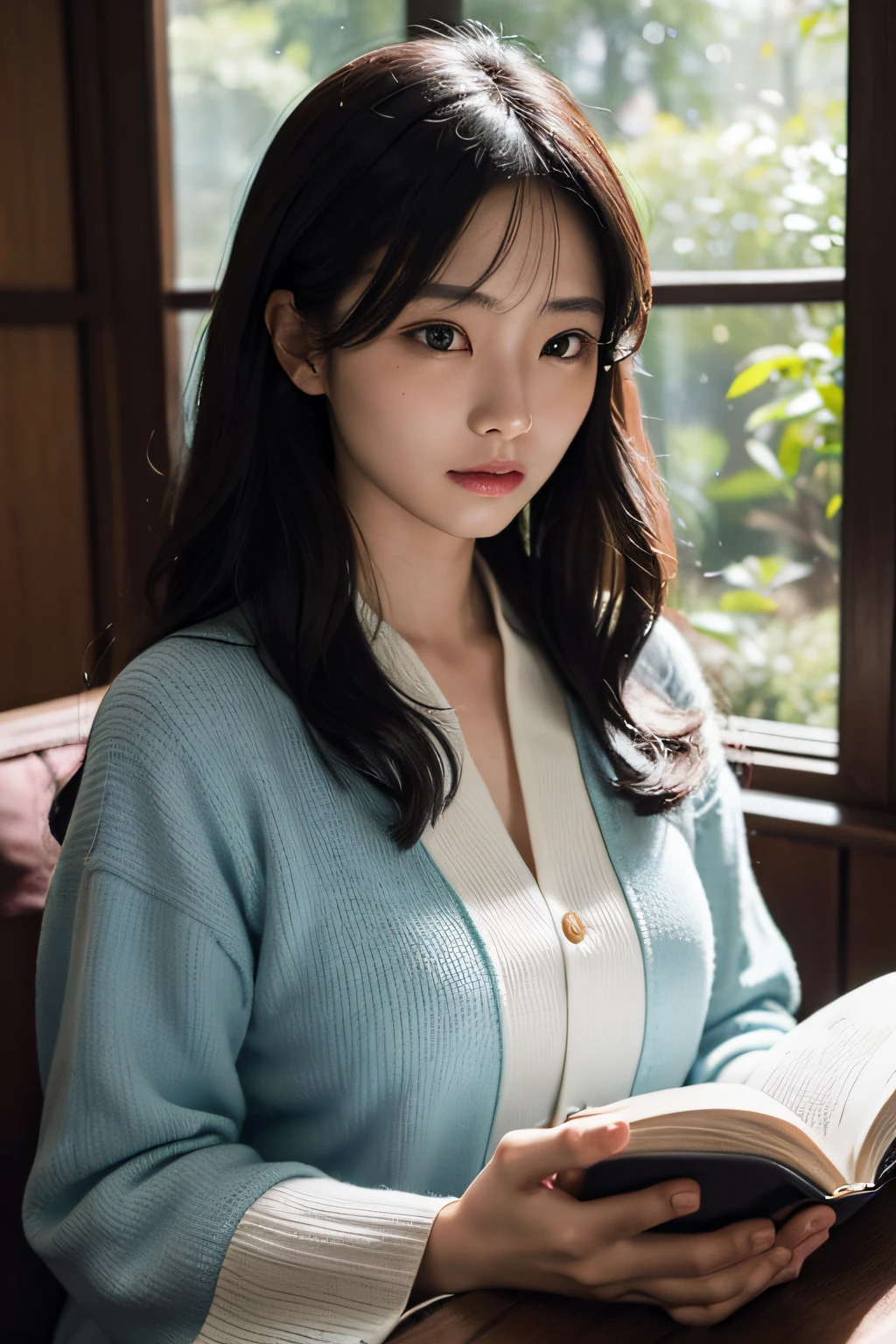 Swedenborg's Exploration of the Spirit World、(Beautiful realistic Japan woman、good looks)、Describes the state of human spiritual life in the spirit world、masterpiece、