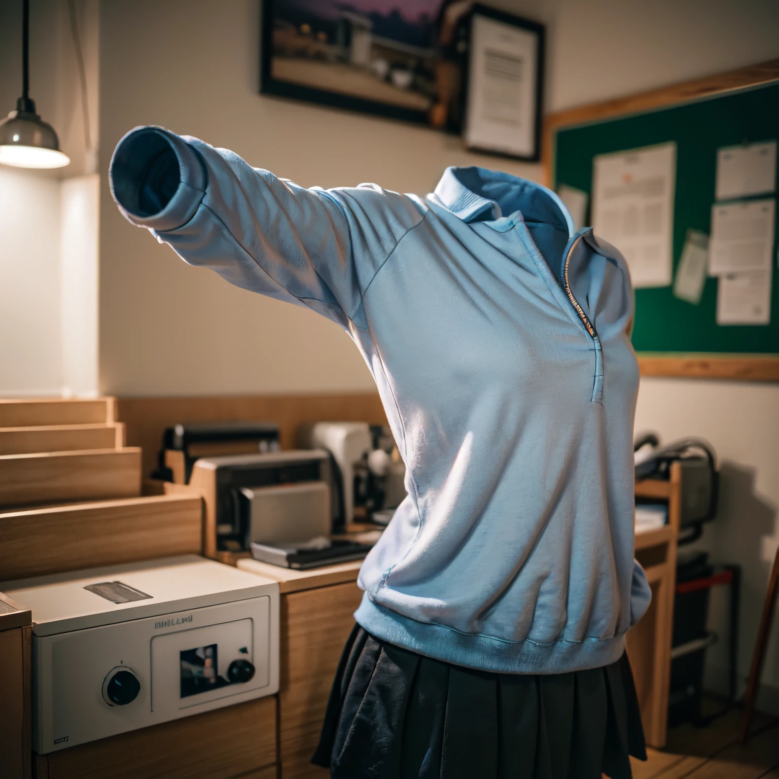 School sportswear, ((Intangible, without humans:1.5, headless:1.5, Handless, legless)), Bigchest, Buttocks close up, from back,
(8K, RAW photogr, Best quality at best, tmasterpiece:1.2), (actual, Photorealistic:1.37),photon maping, Radio City, ((Hasselblad photograp)),physically-based renderingt,